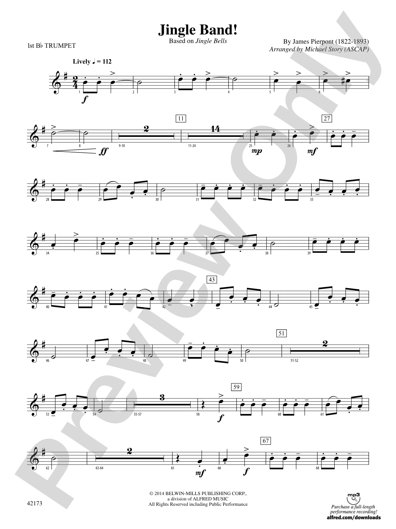 Jingle Band!: 1st B-flat Trumpet