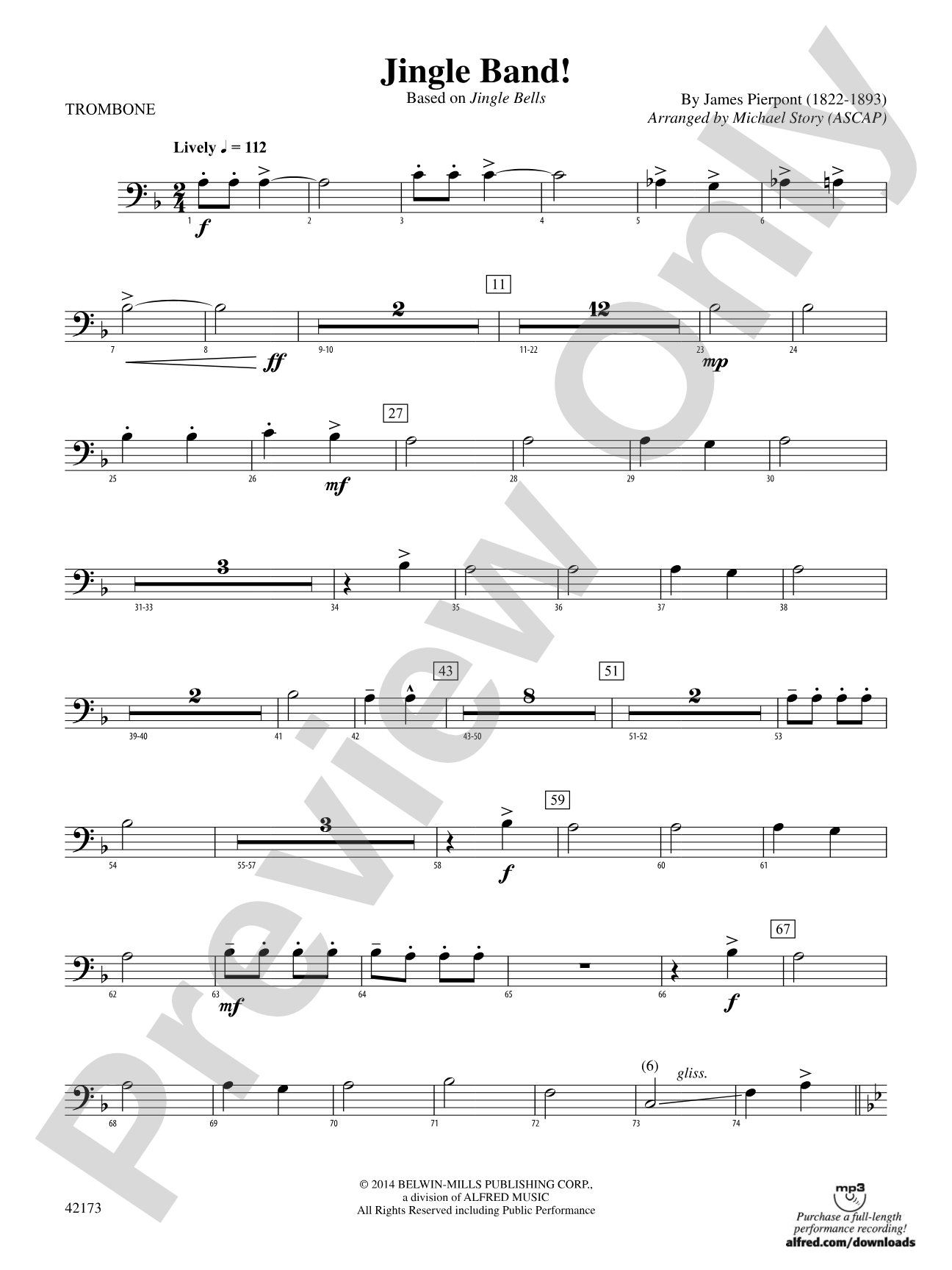 Jingle Band!: 1st Trombone