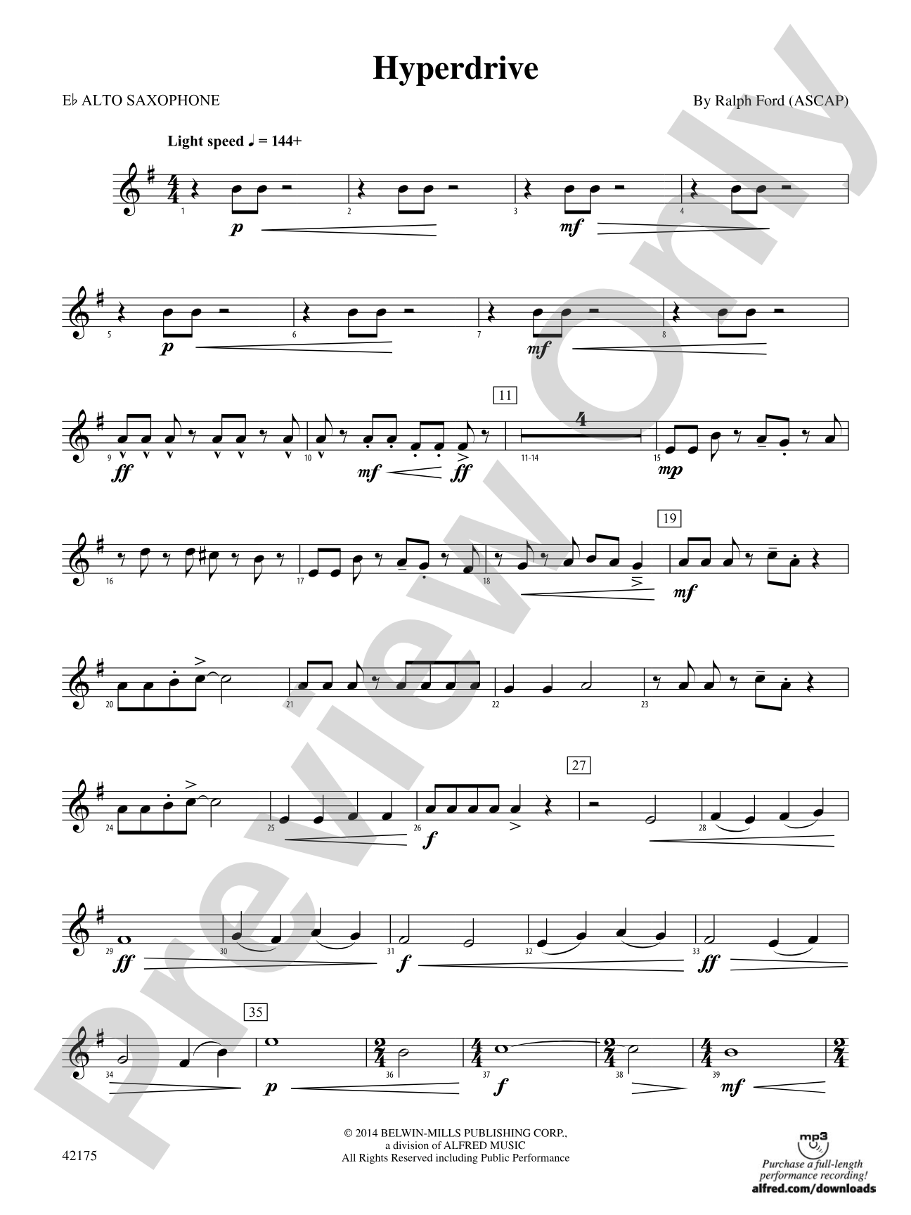 Hyperdrive: E-flat Alto Saxophone