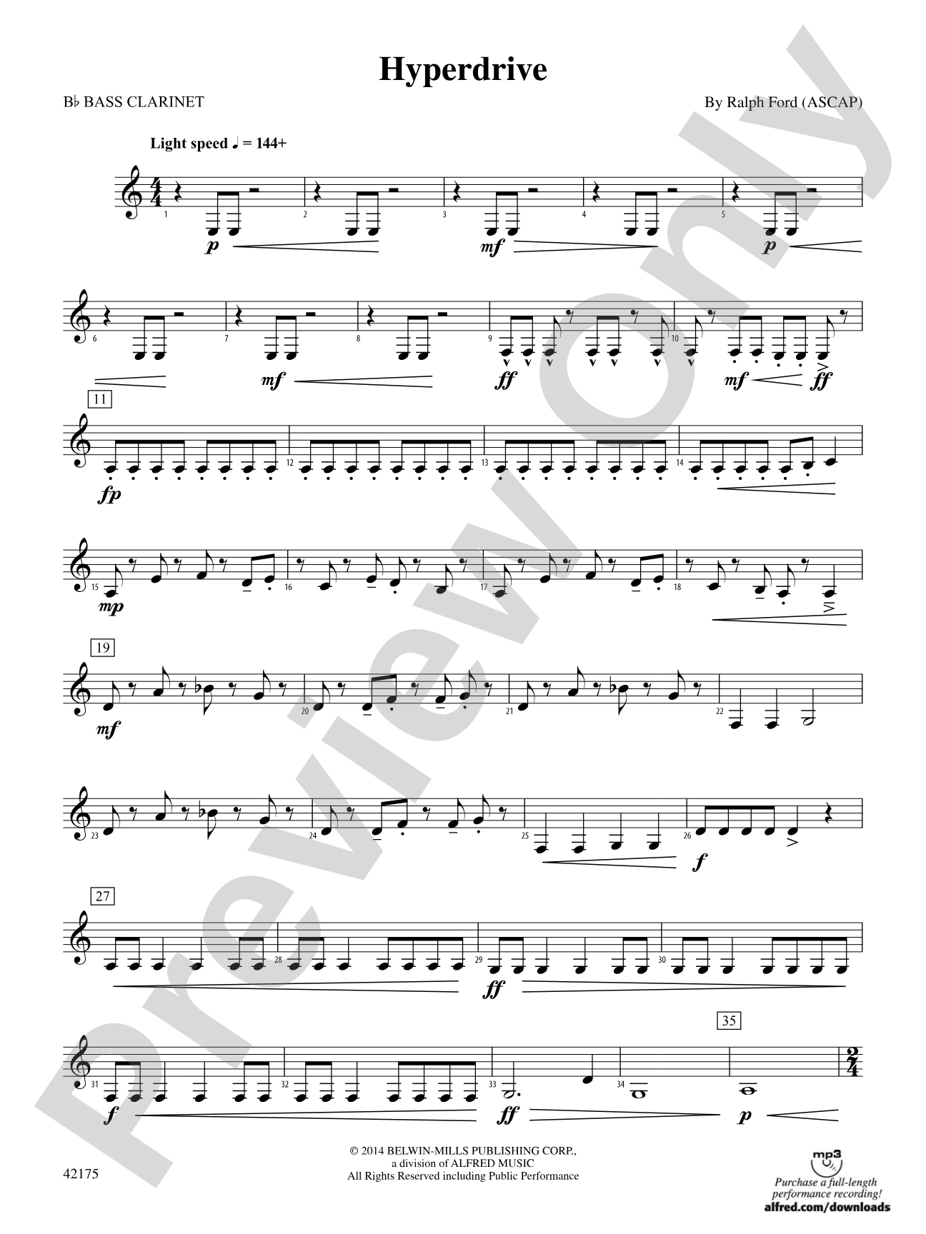 Hyperdrive: B-flat Bass Clarinet