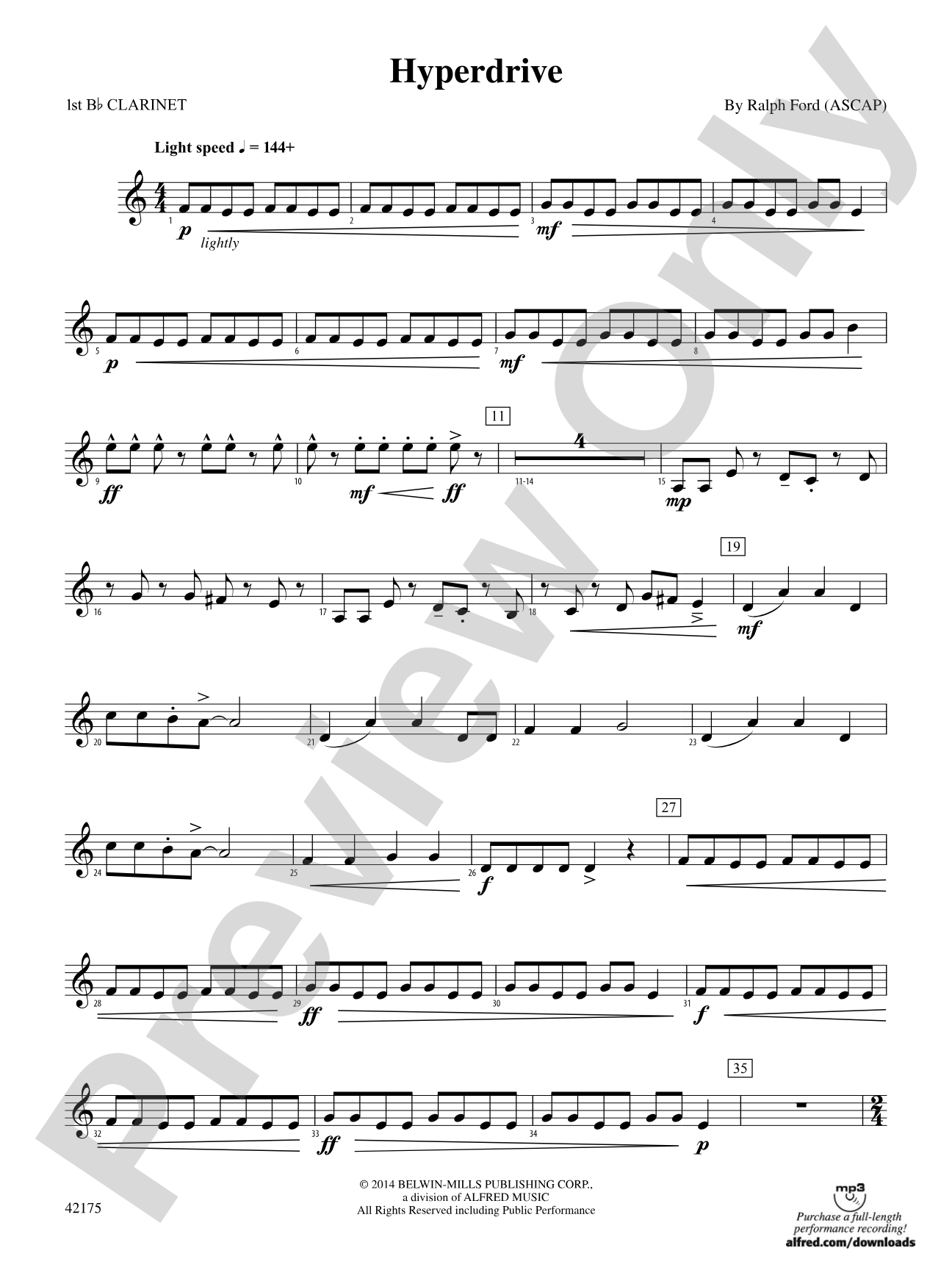 Hyperdrive: 1st B-flat Clarinet