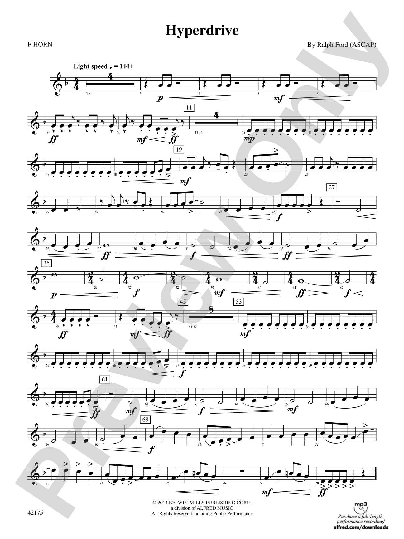 Hyperdrive: 1st F Horn