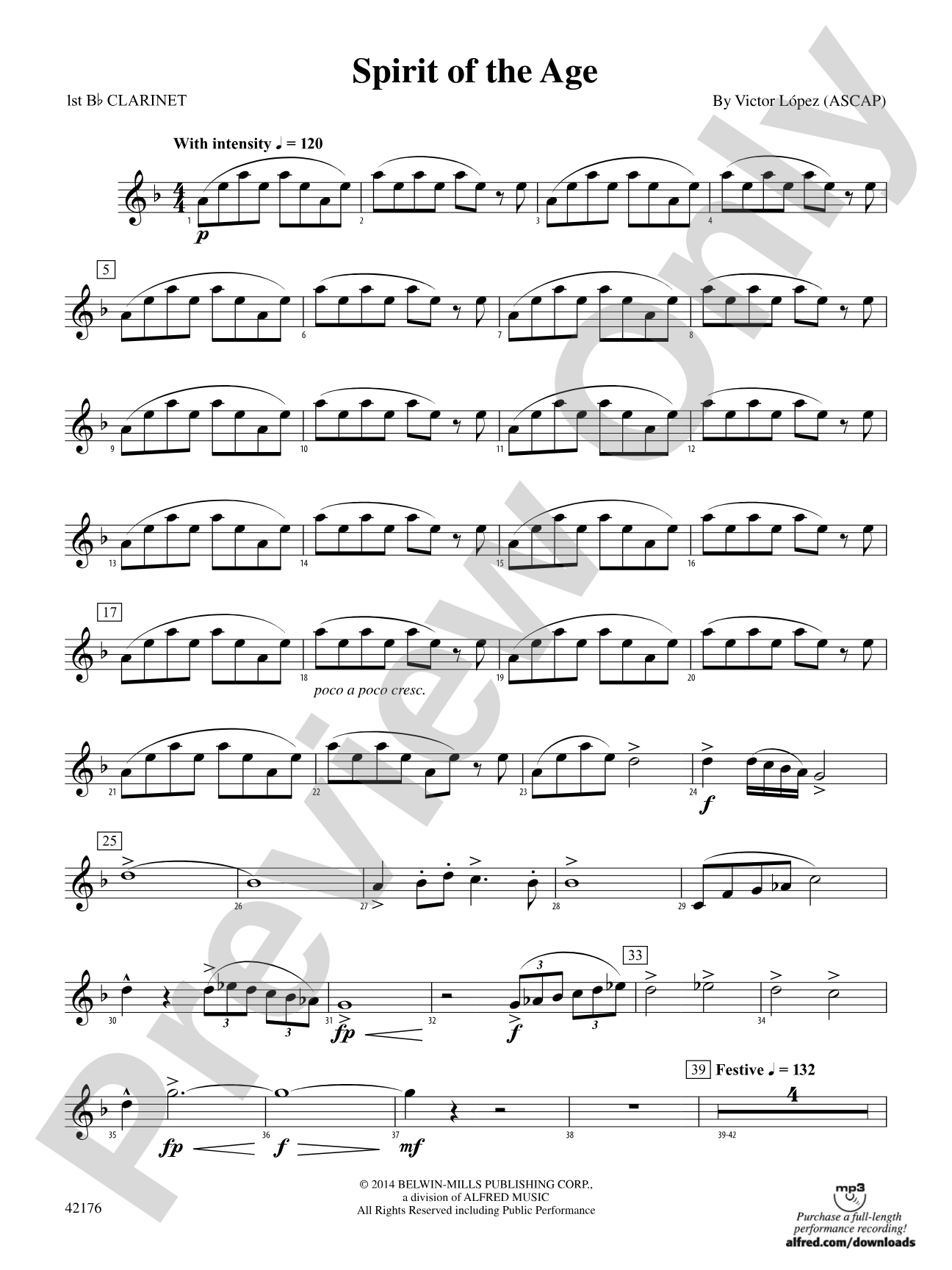 Spirit of the Age: 1st B-flat Clarinet