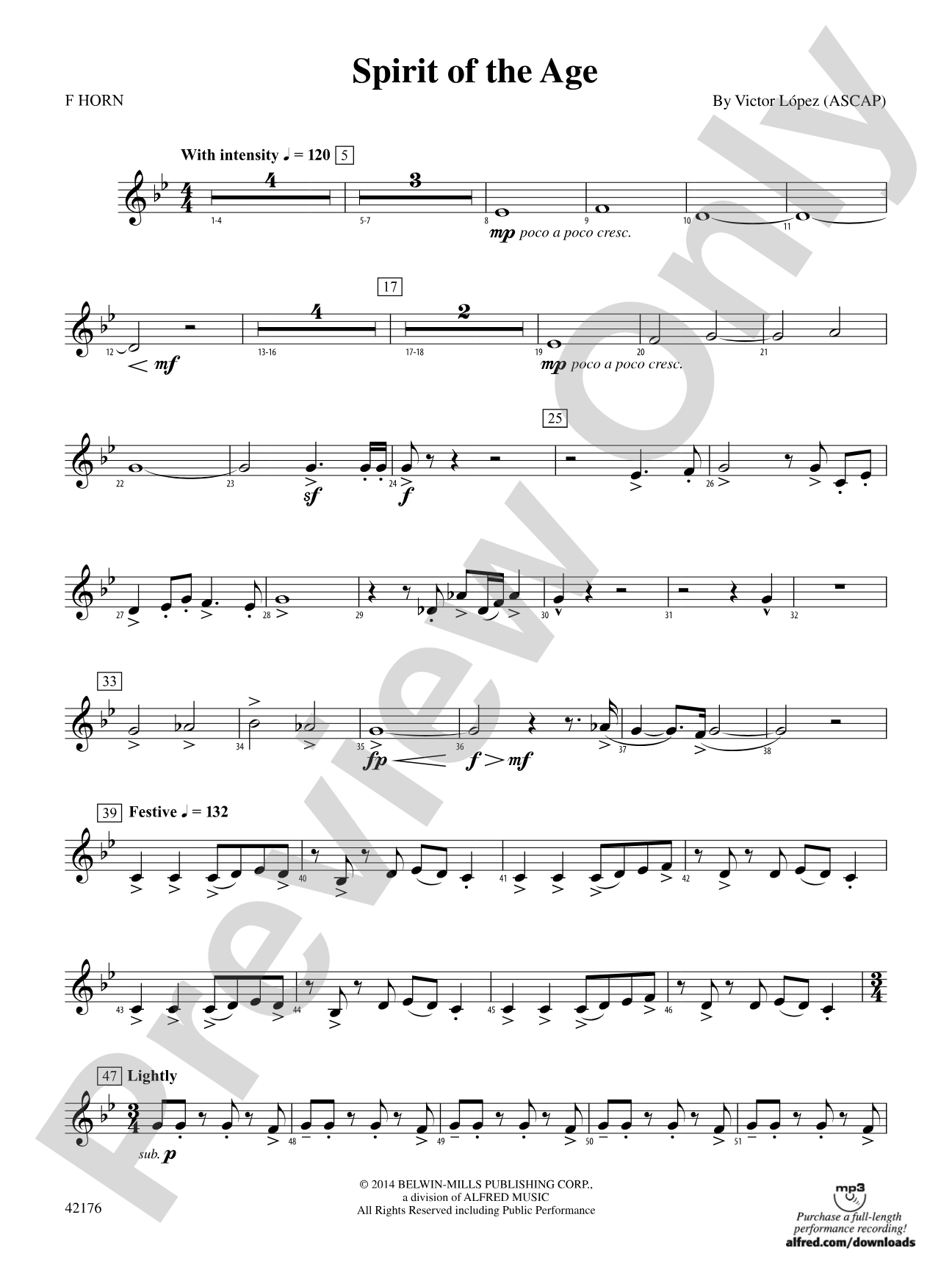 Spirit of the Age: 1st F Horn