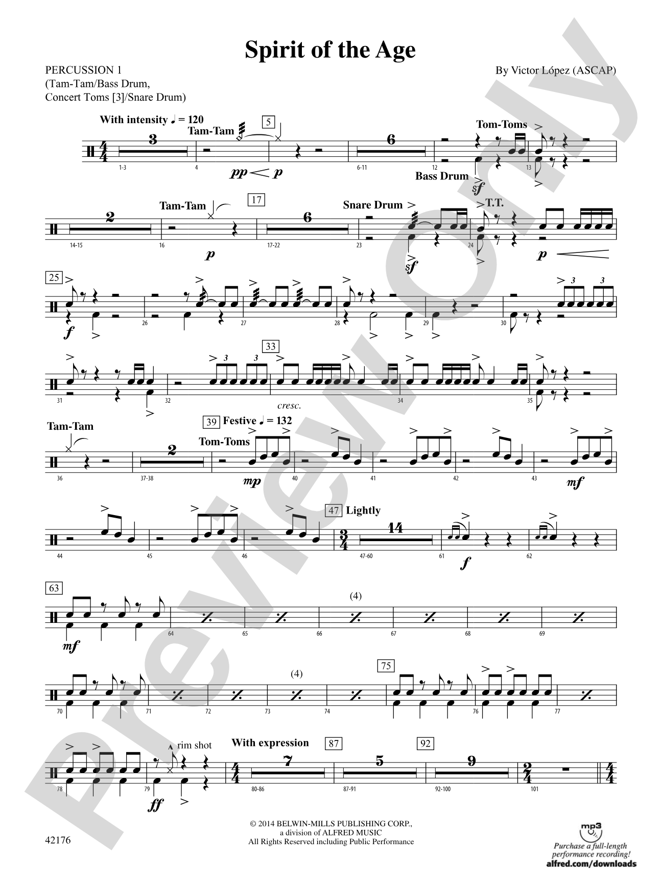 Spirit of the Age: 1st Percussion