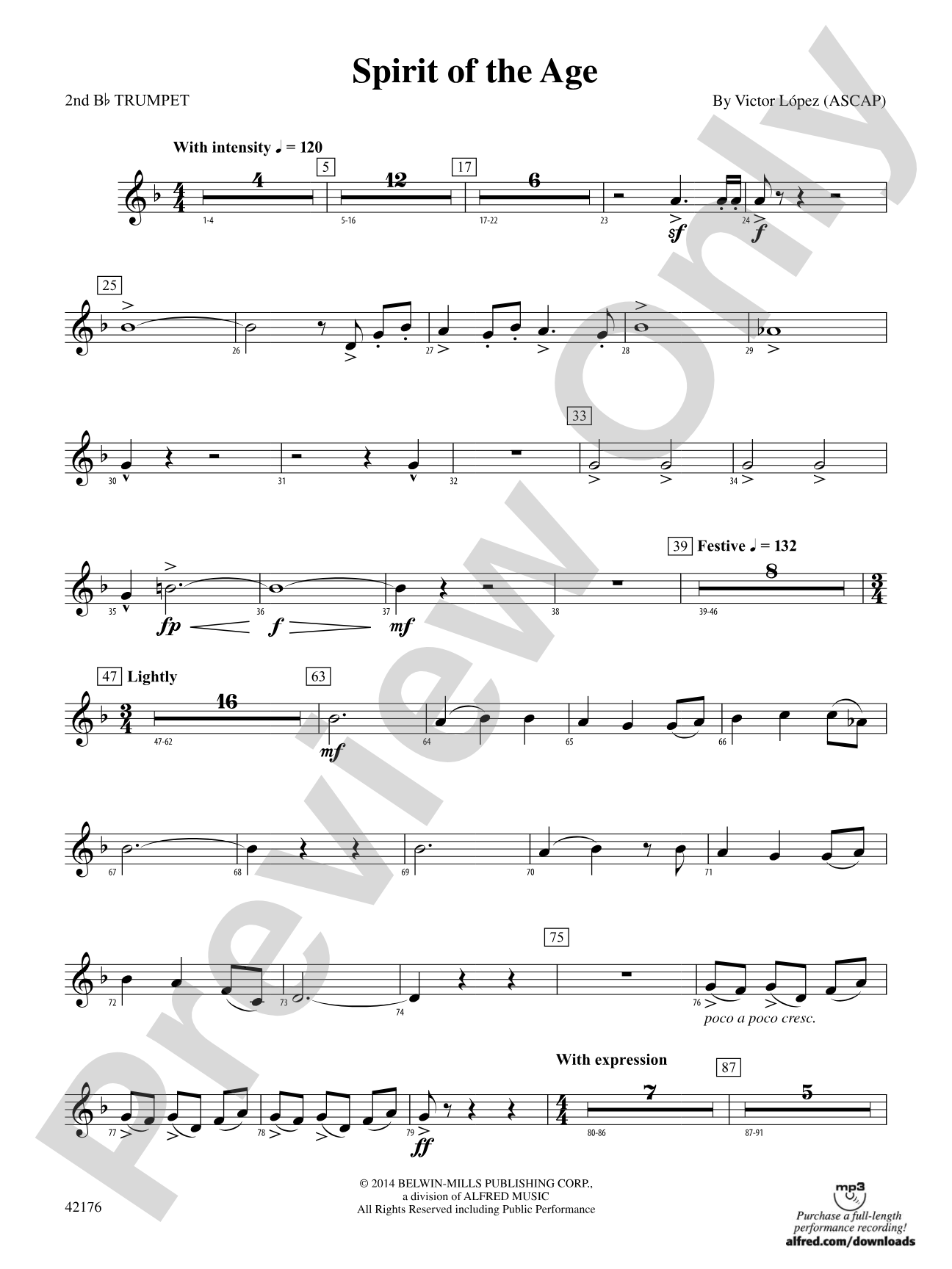 Spirit of the Age: 2nd B-flat Trumpet