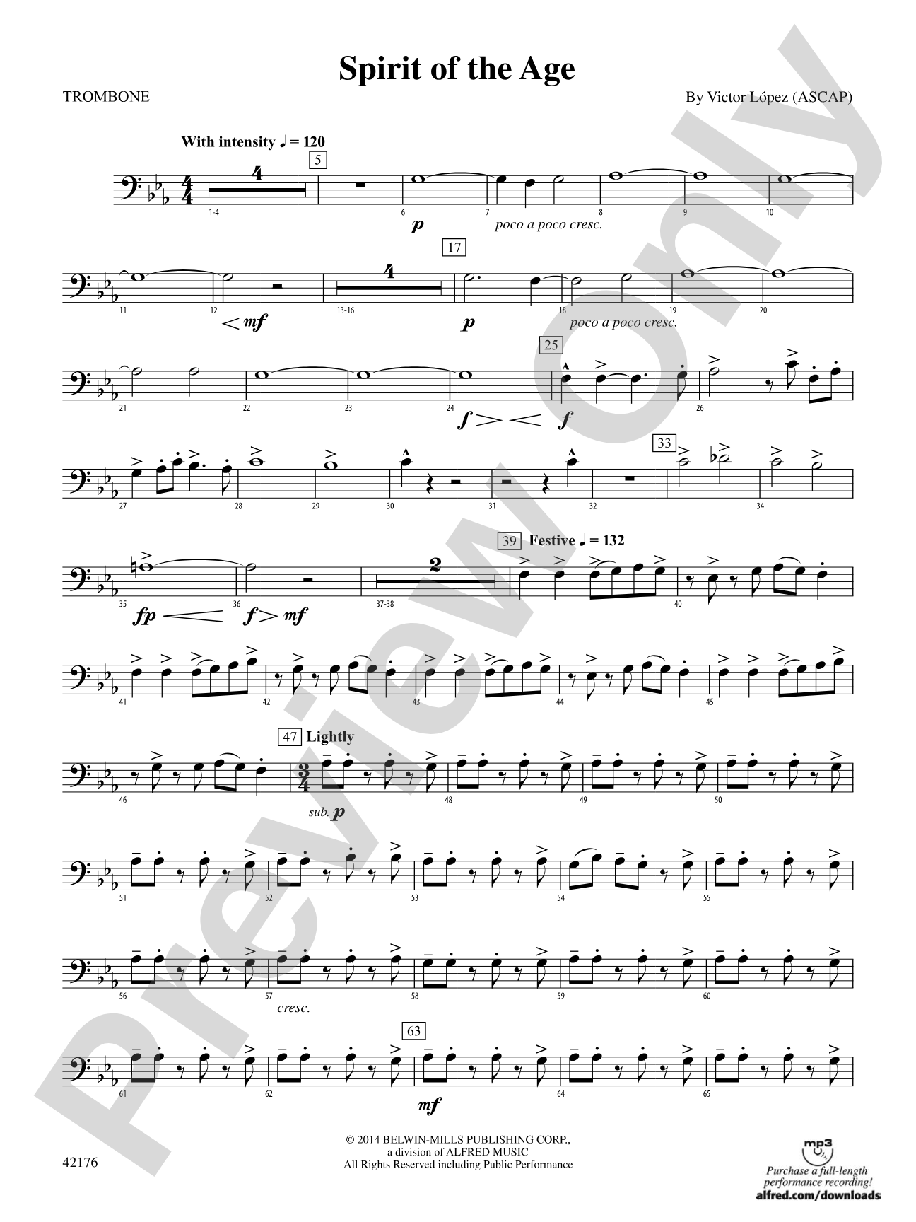 Spirit of the Age: 1st Trombone