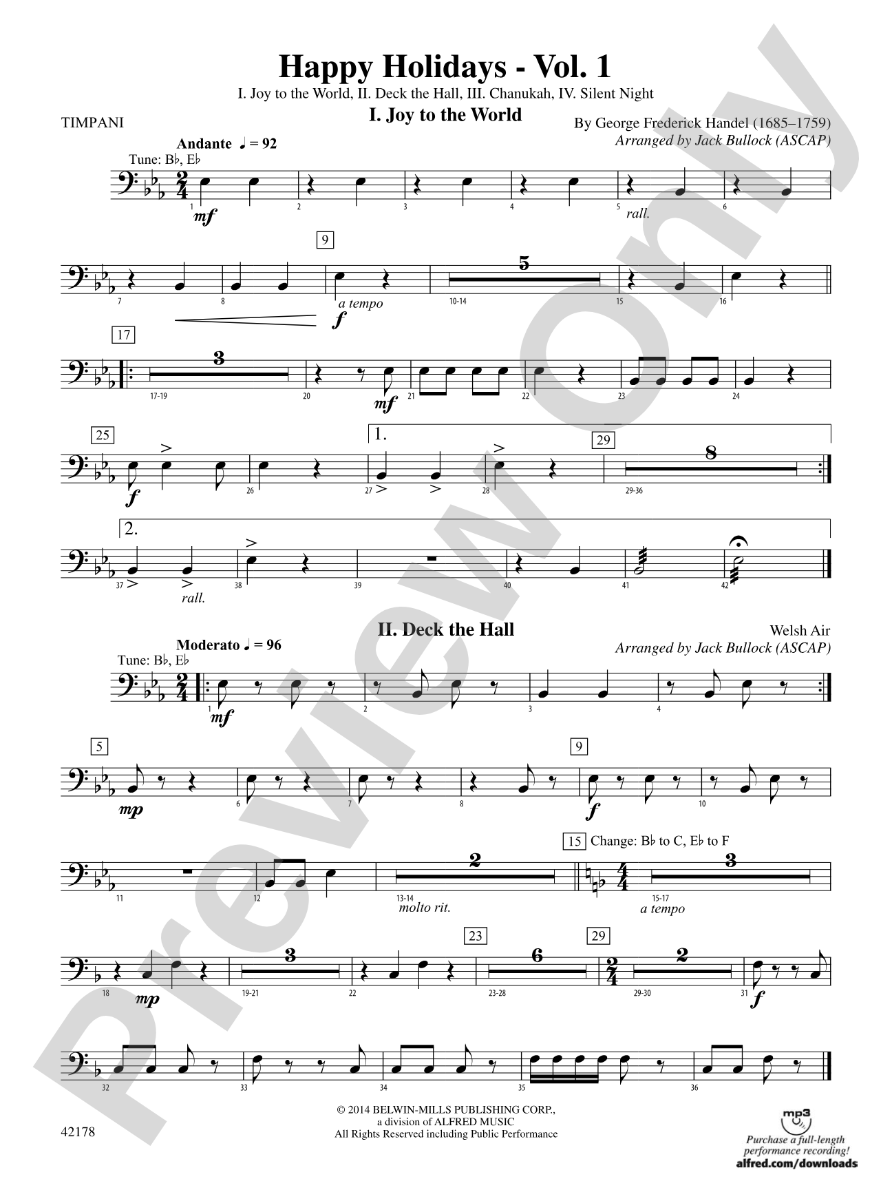 Happy Holidays---Vol. 1: Timpani