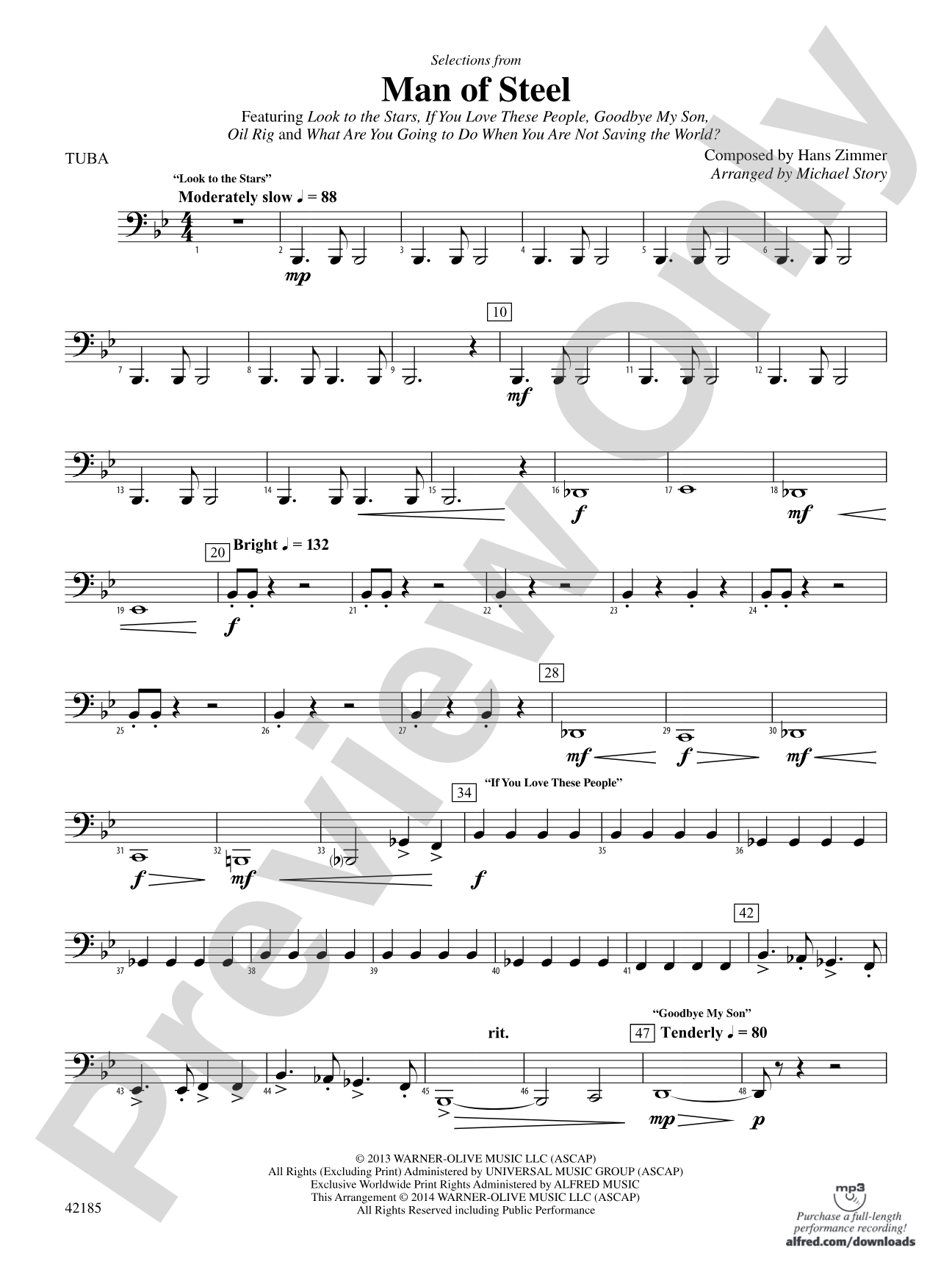 Man of Steel, Selections from: Tuba