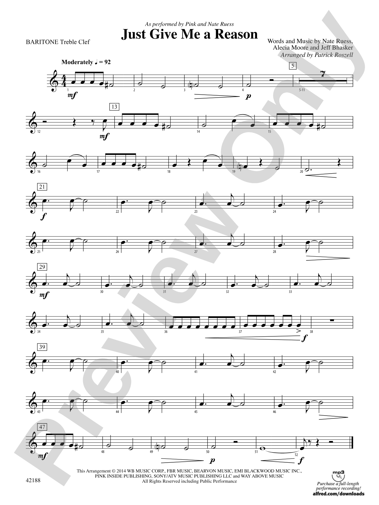 Just Give Me a Reason: Baritone T.C.