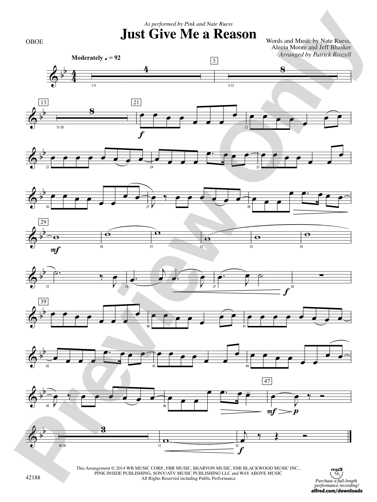 Just Give Me a Reason: Oboe