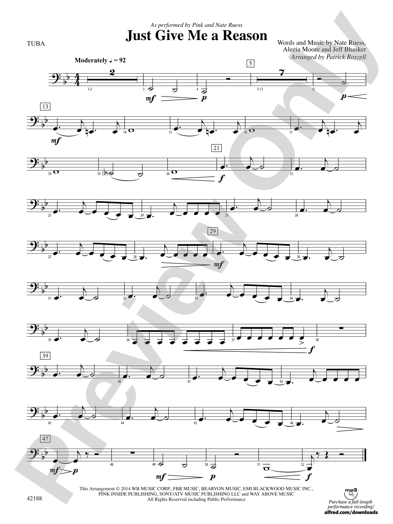 Just Give Me a Reason: Tuba