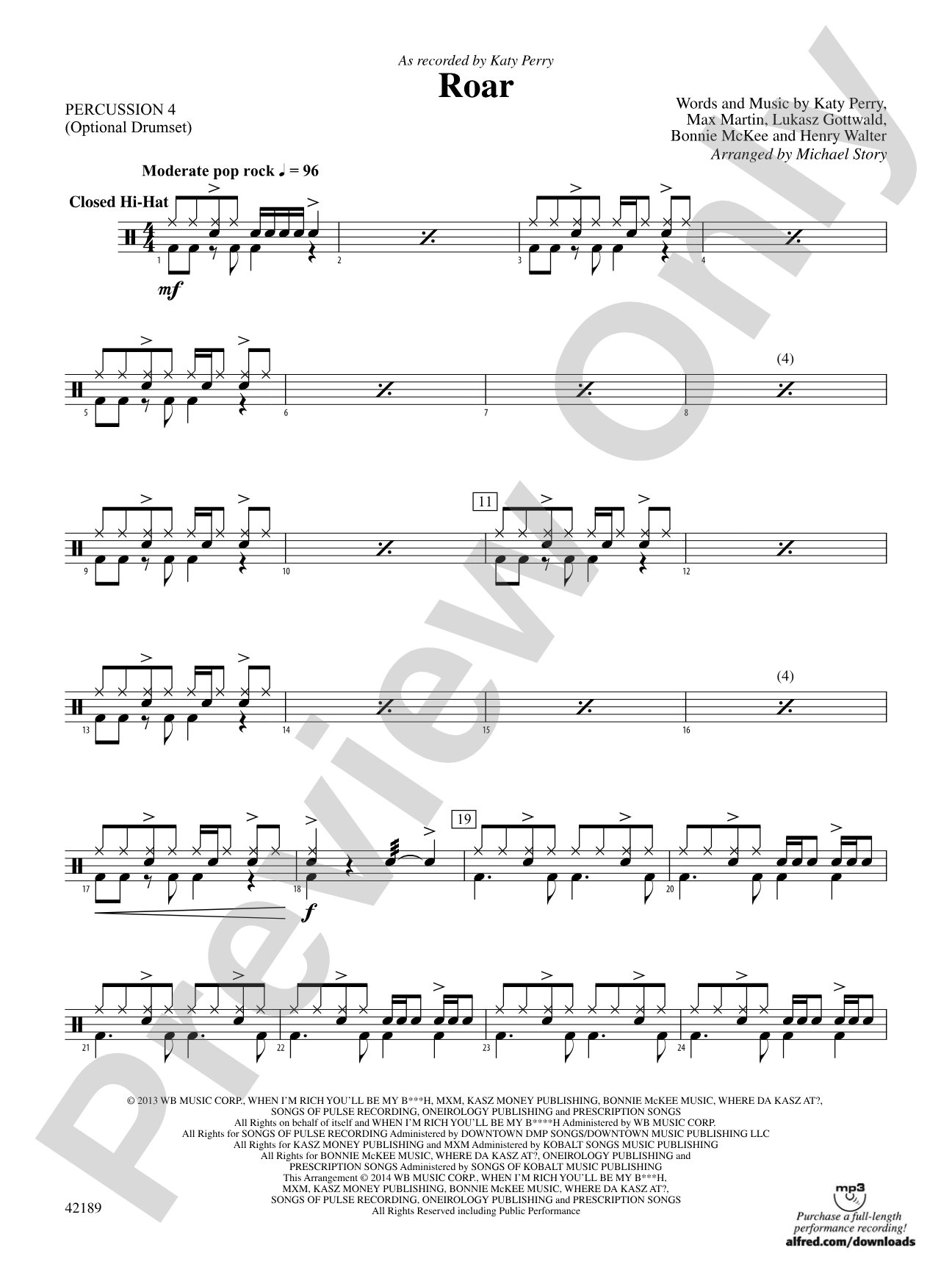 Roar: 4th Percussion