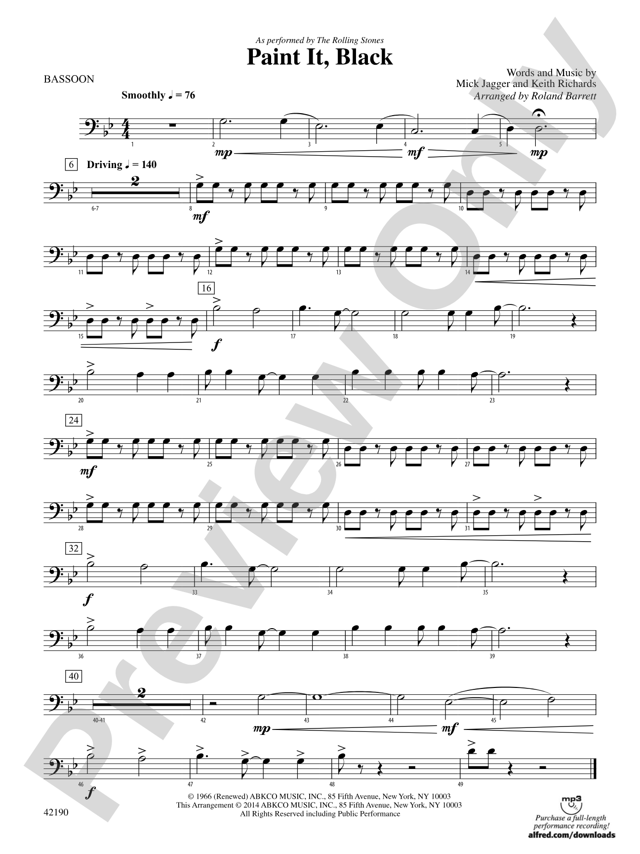 Paint It, Black: Bassoon