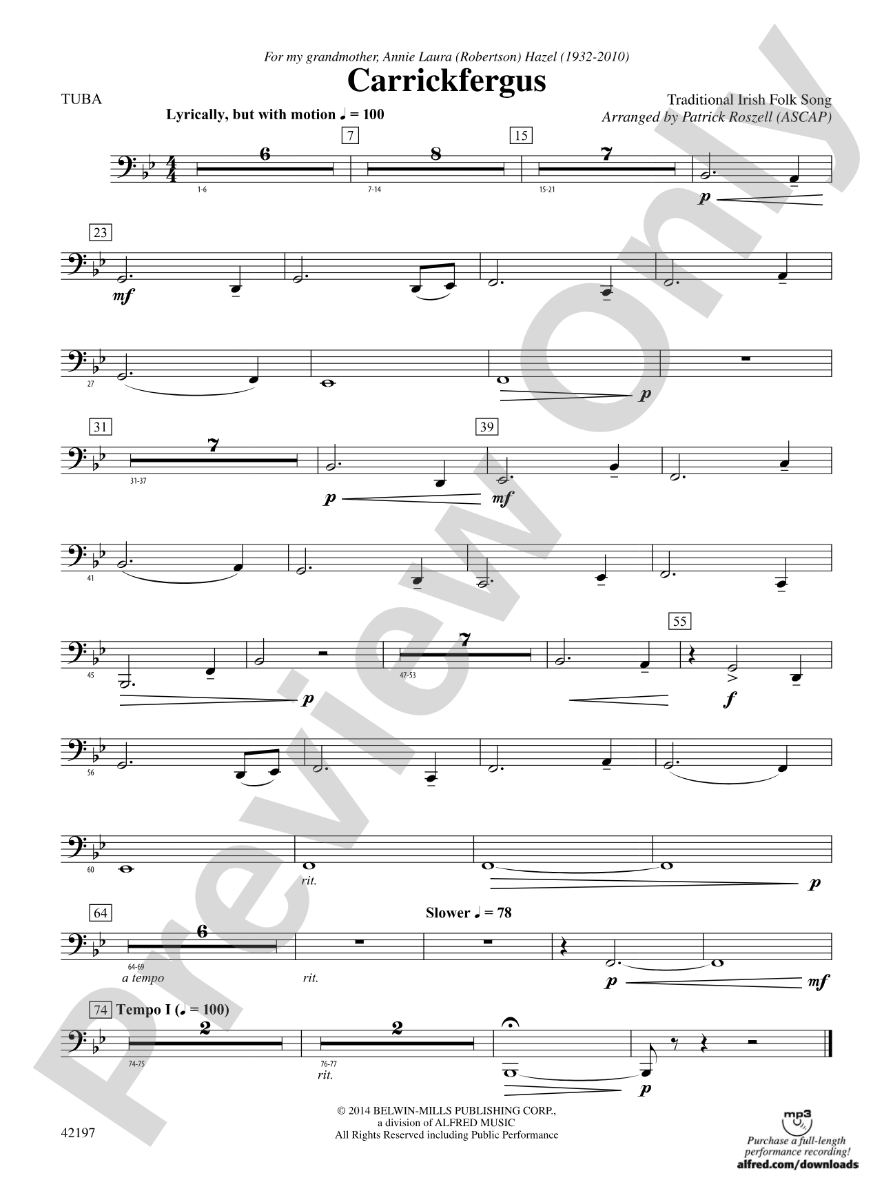 Carrickfergus: Tuba