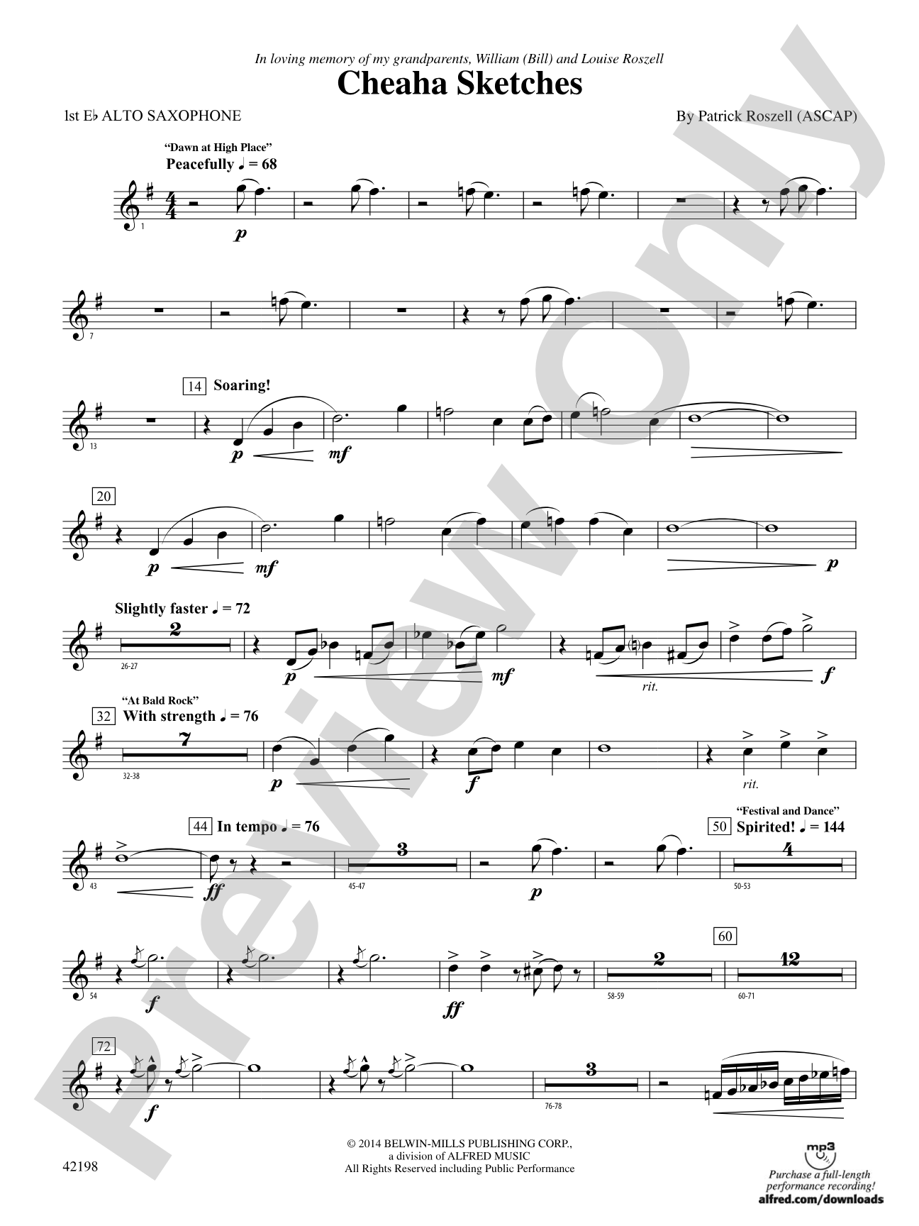 Cheaha Sketches: E-flat Alto Saxophone