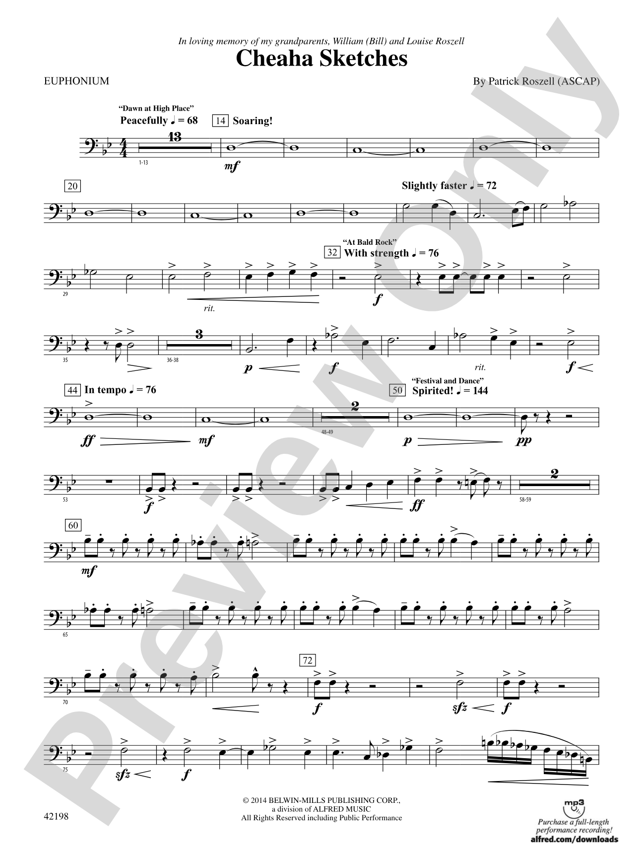 Cheaha Sketches: Baritone B.C.