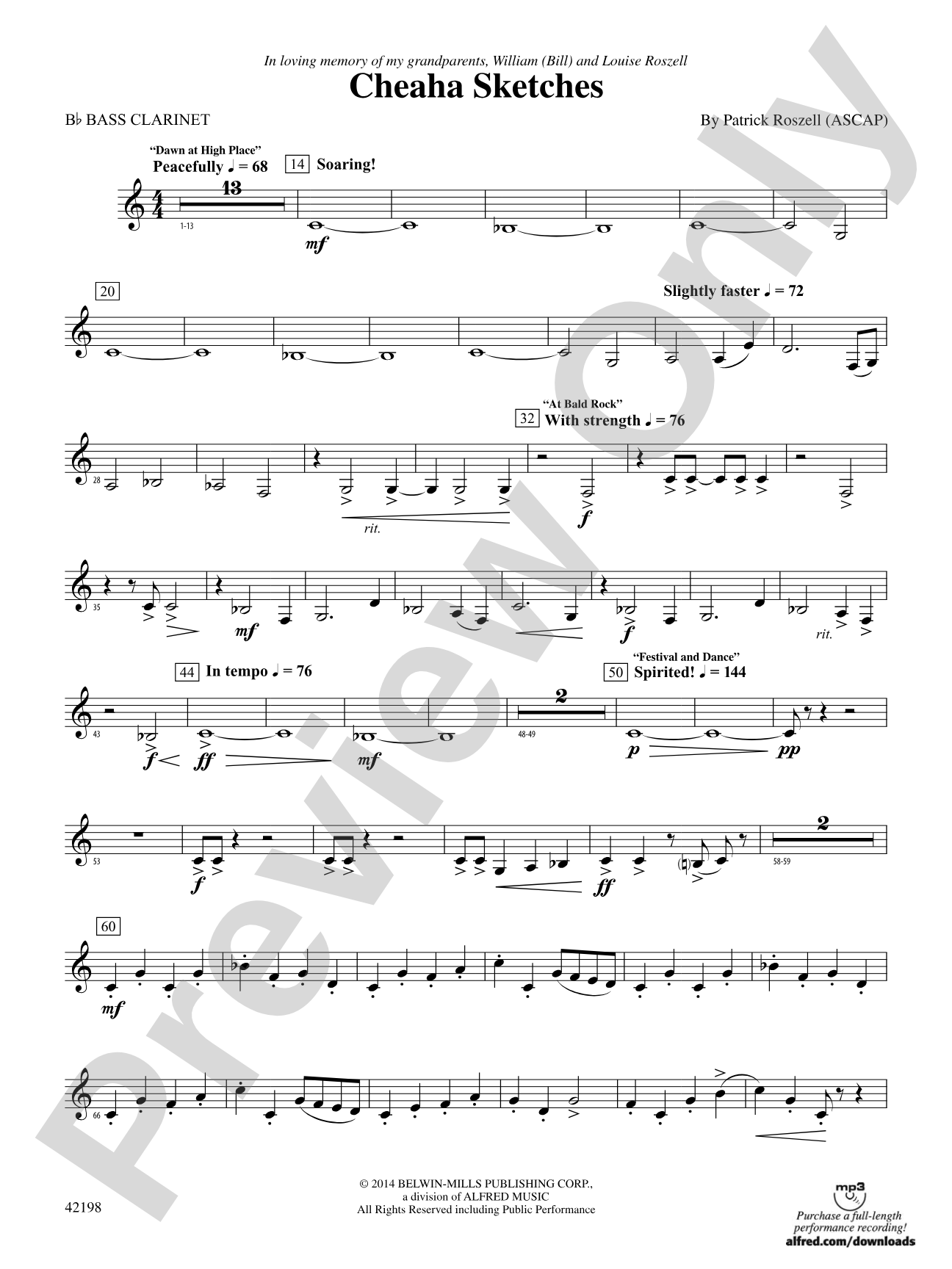 Cheaha Sketches: B-flat Bass Clarinet