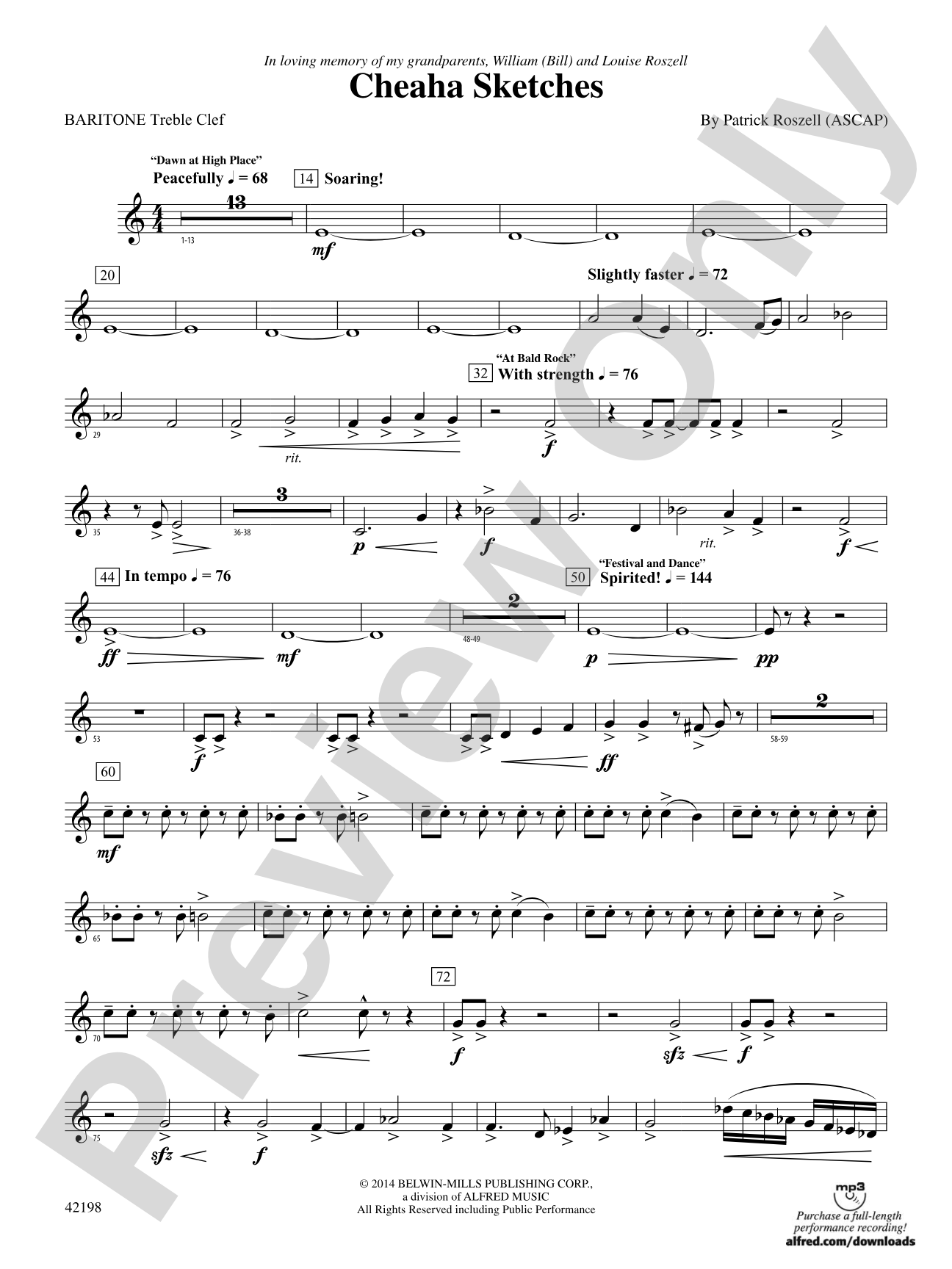 Cheaha Sketches: Baritone T.C.