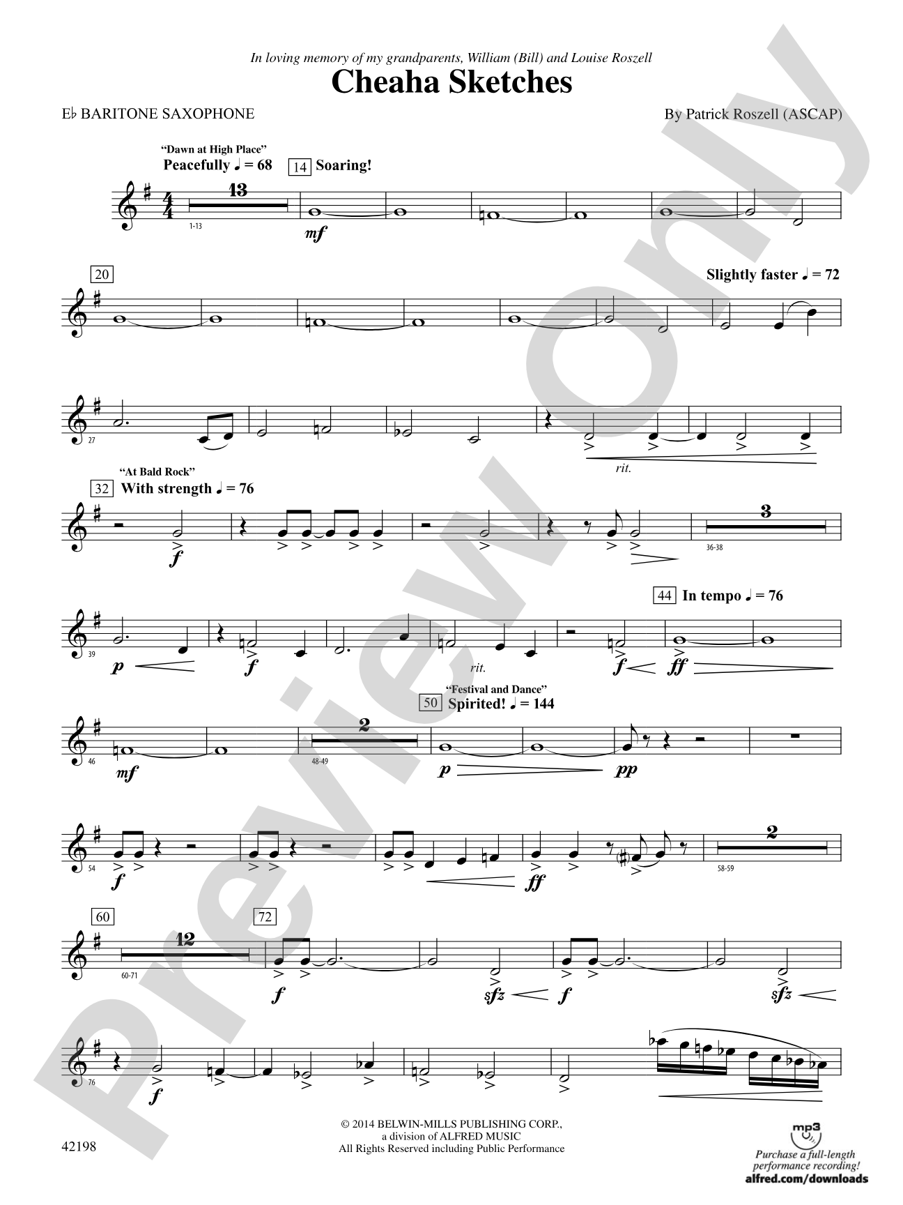 Cheaha Sketches: E-flat Baritone Saxophone