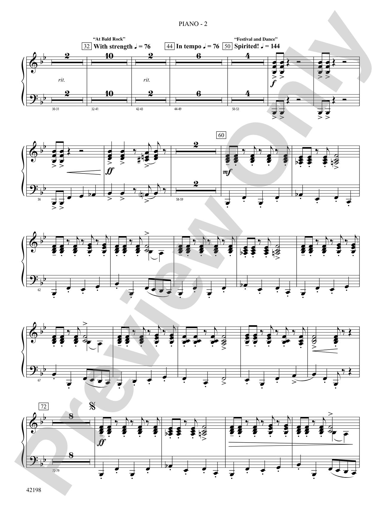 Cheaha Sketches: Piano Accompaniment