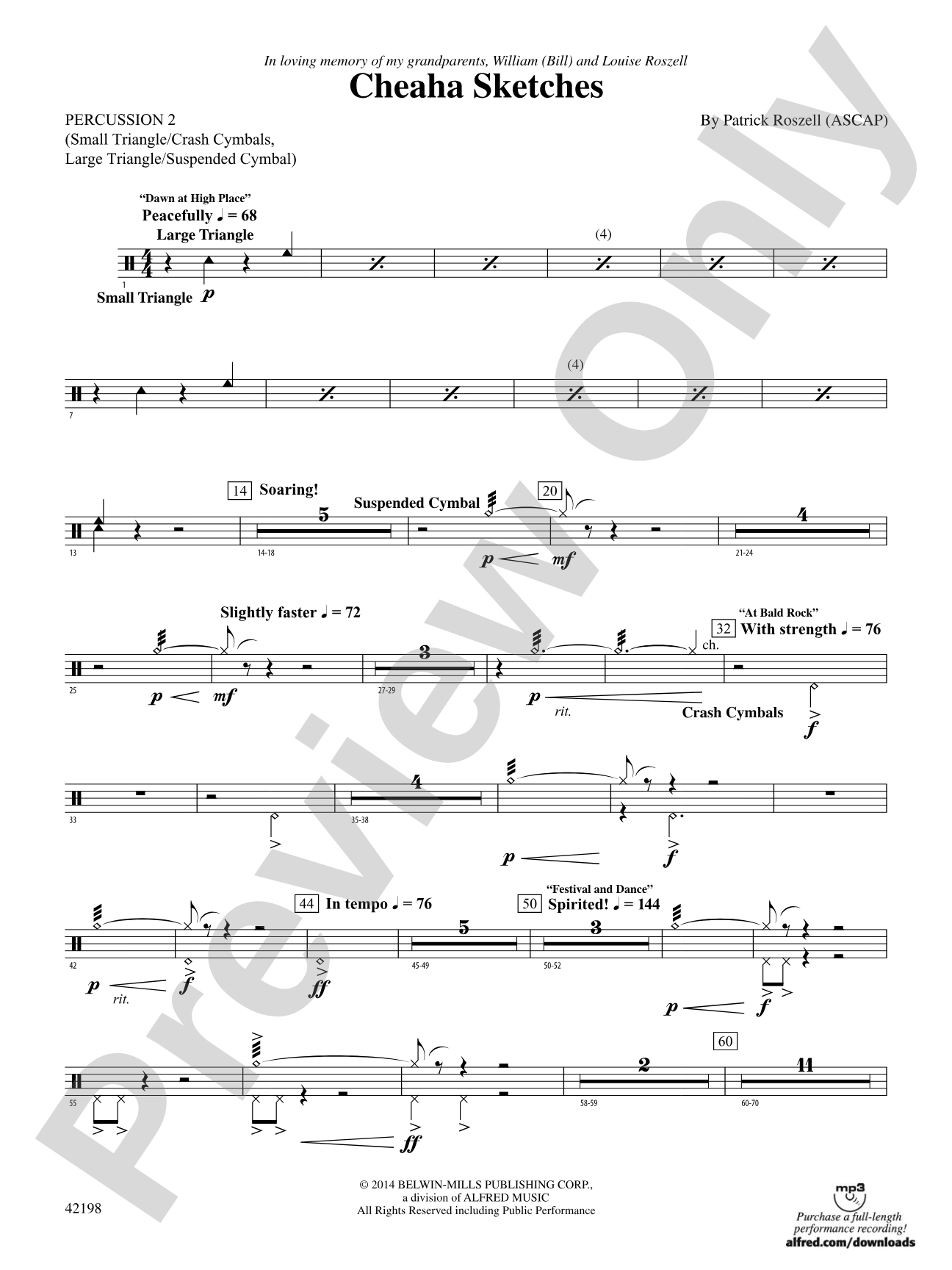 Cheaha Sketches: 2nd Percussion