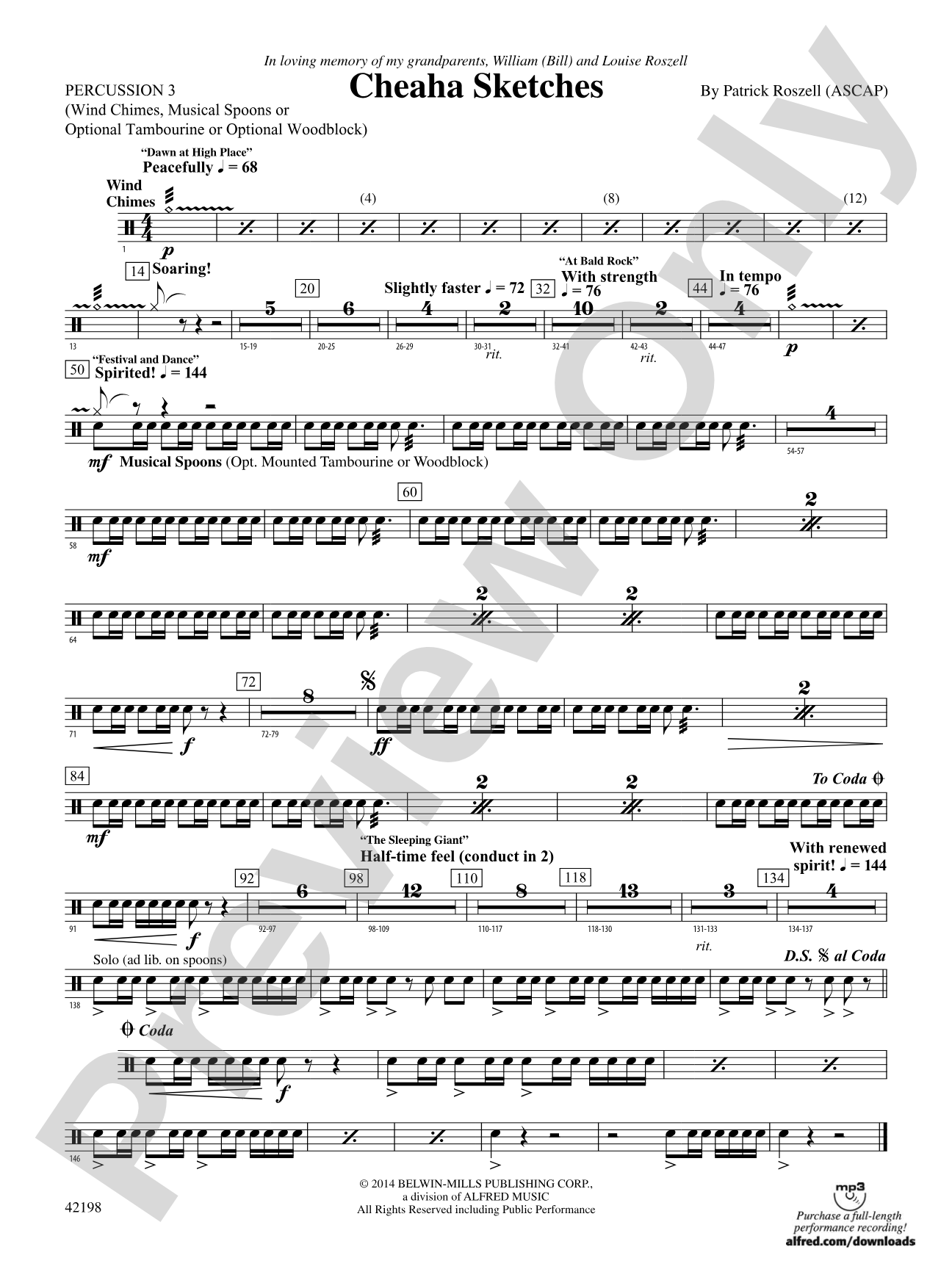 Cheaha Sketches: 3rd Percussion