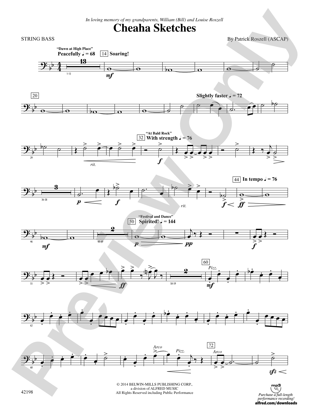 Cheaha Sketches: String Bass