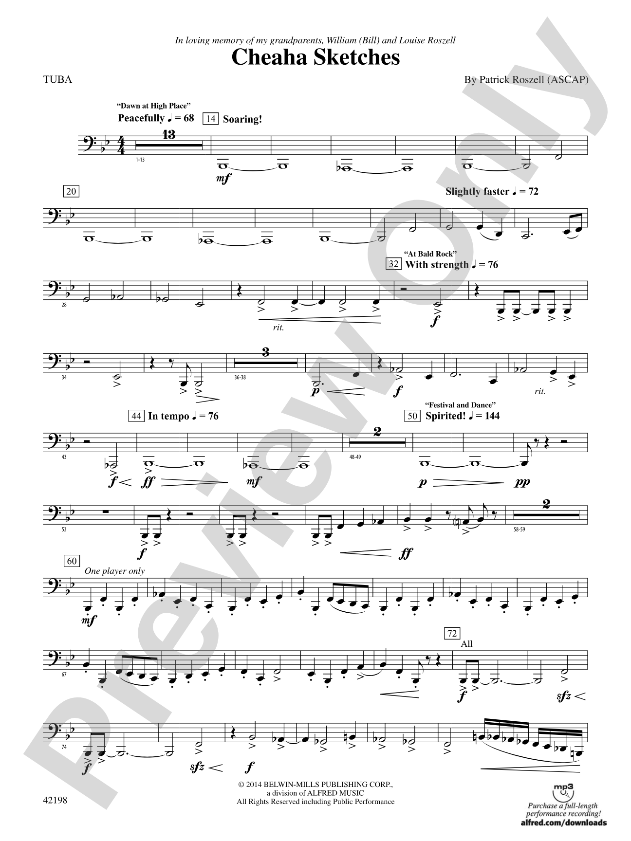 Cheaha Sketches: Tuba
