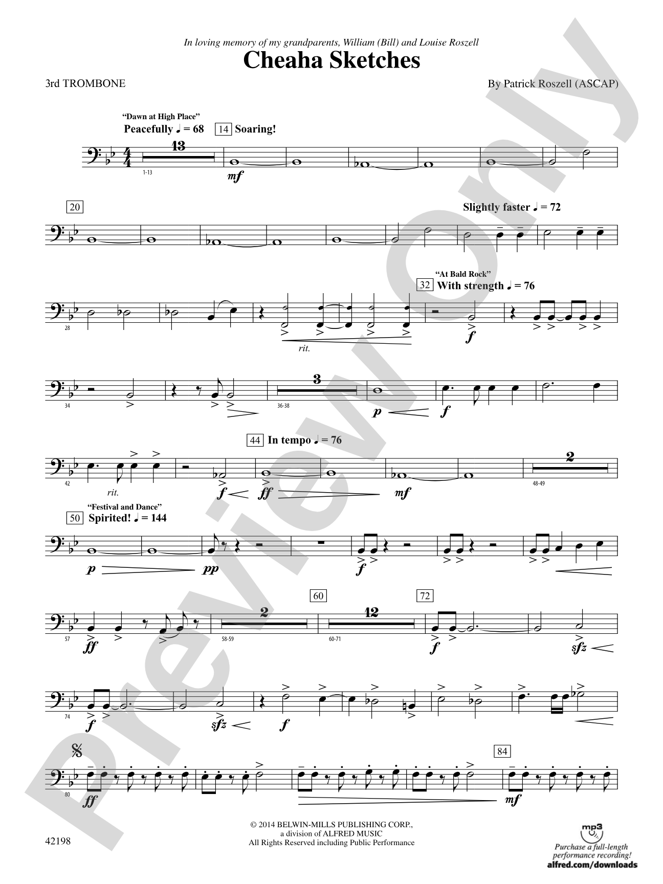 Cheaha Sketches: 3rd Trombone