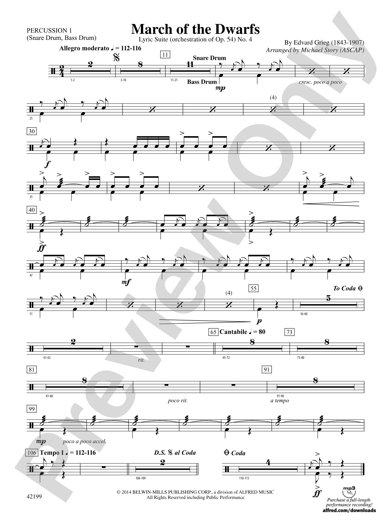 March of the Dwarfs: 1st Percussion