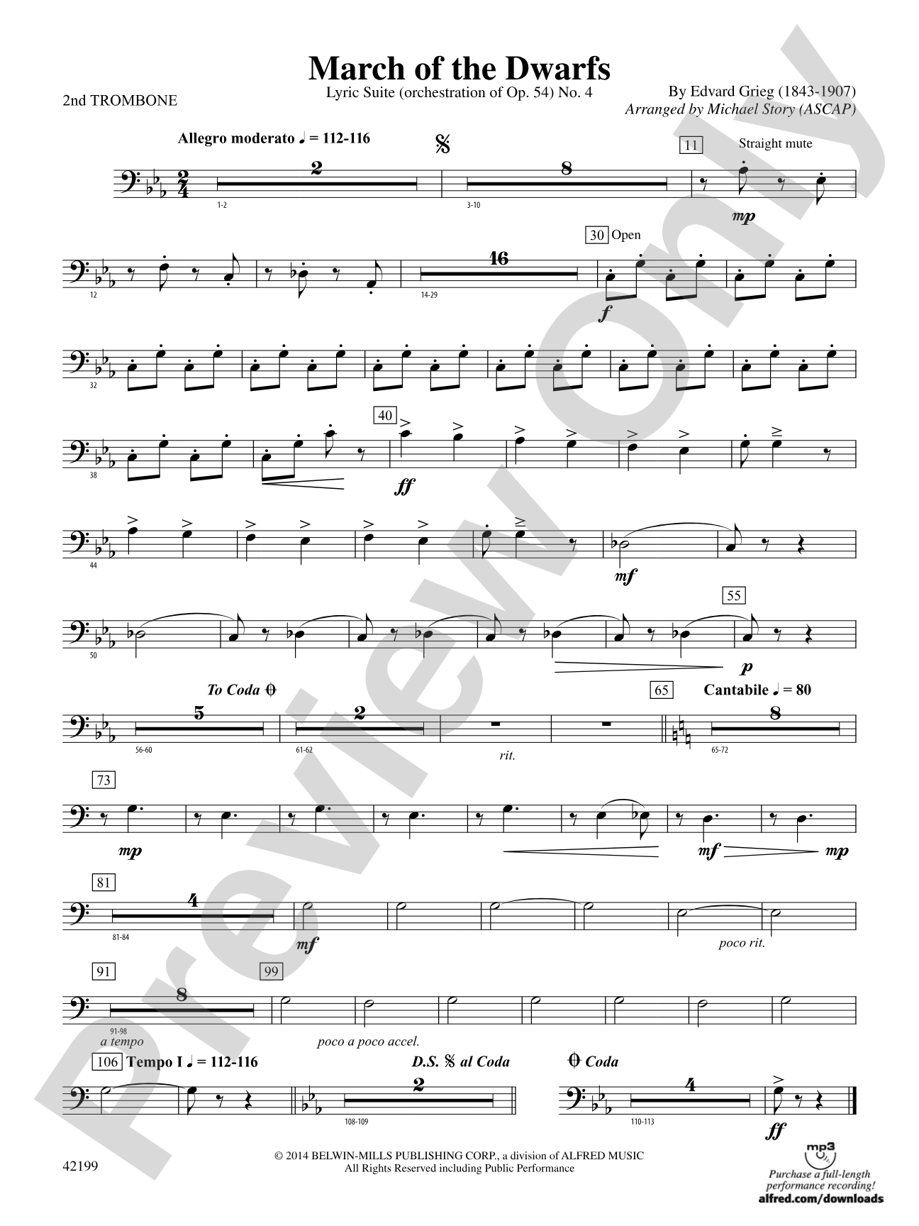March of the Dwarfs: 2nd Trombone