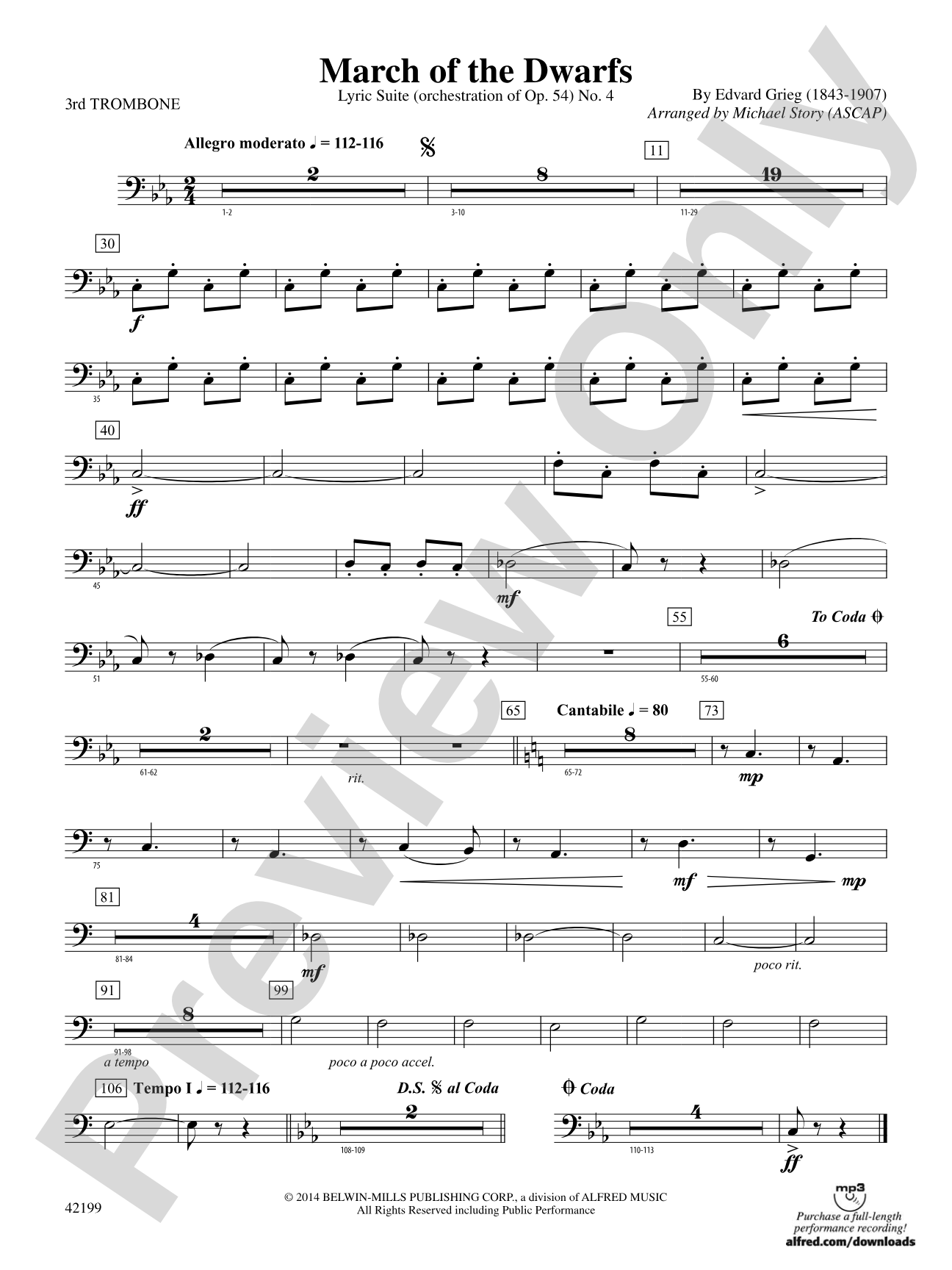 March of the Dwarfs: 3rd Trombone