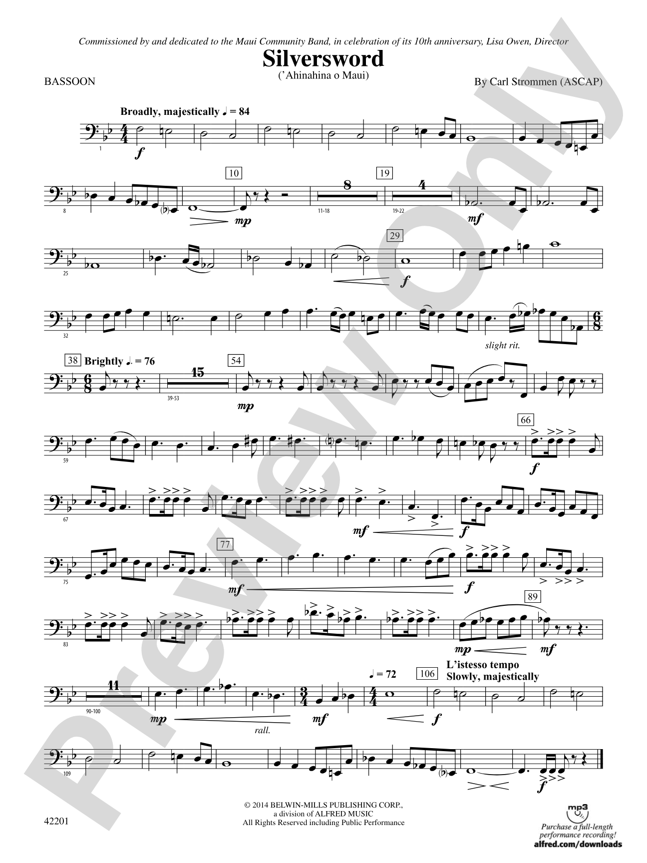 Silversword: Bassoon