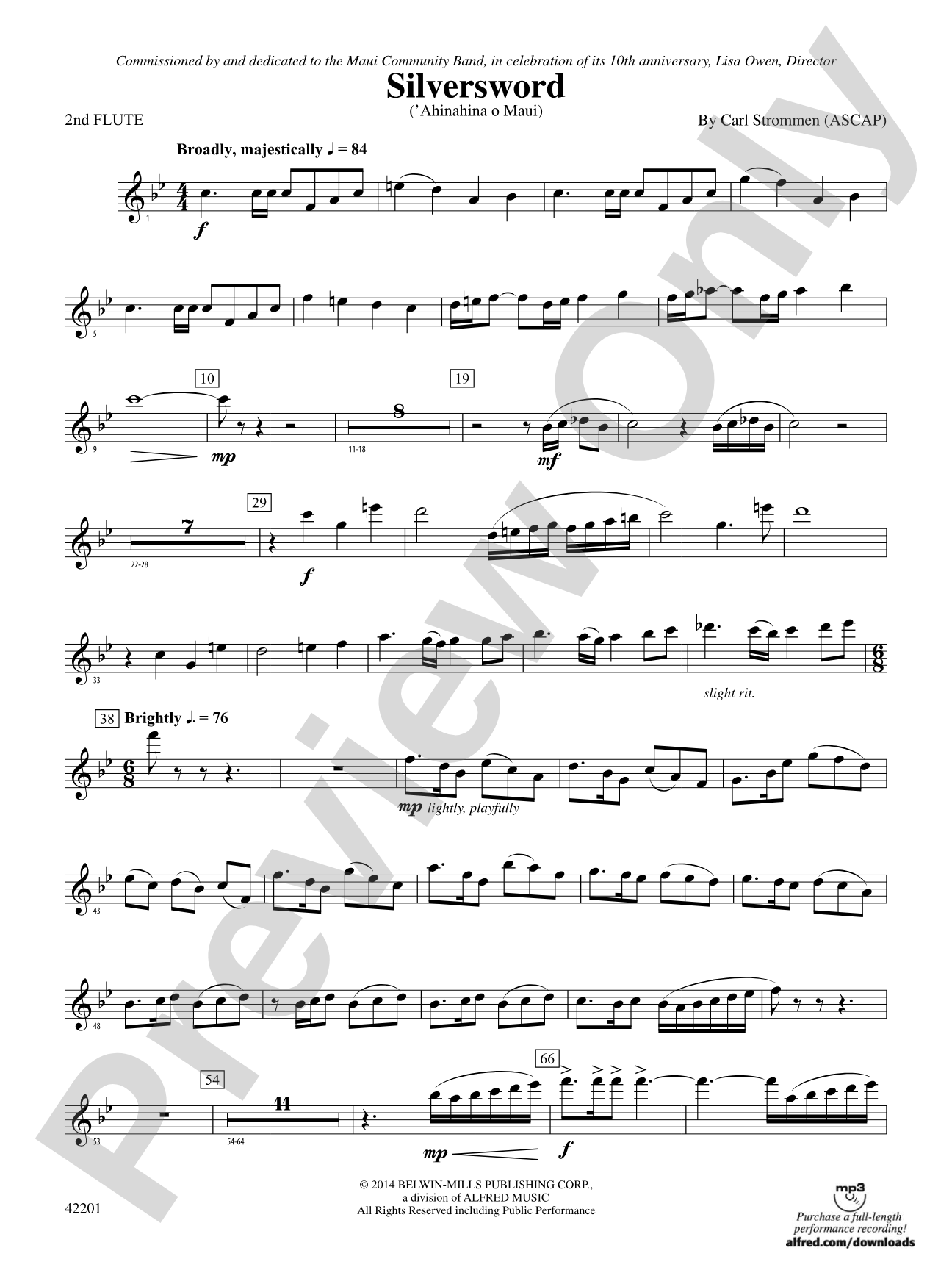 Silversword: 2nd Flute