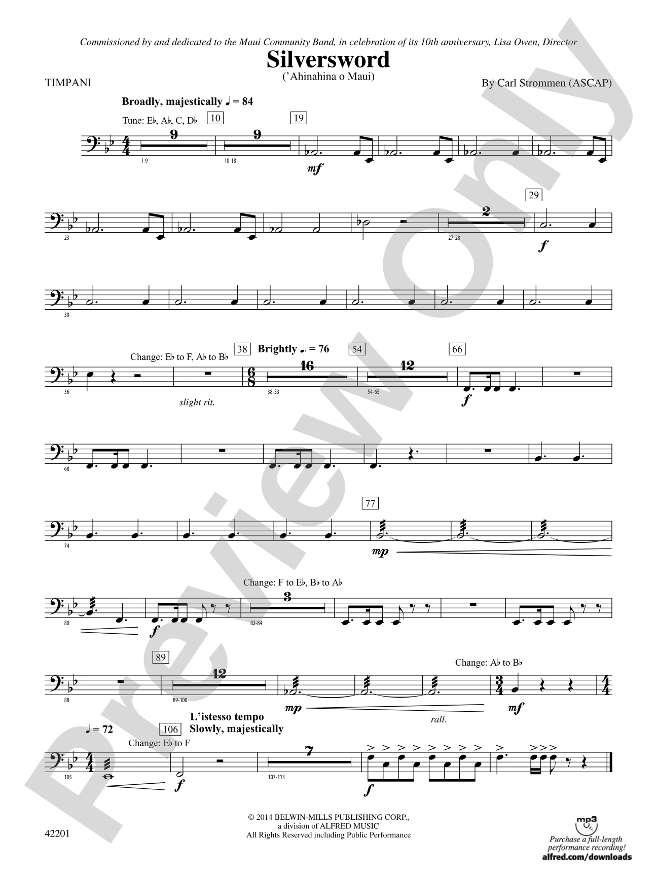 Silversword: Timpani