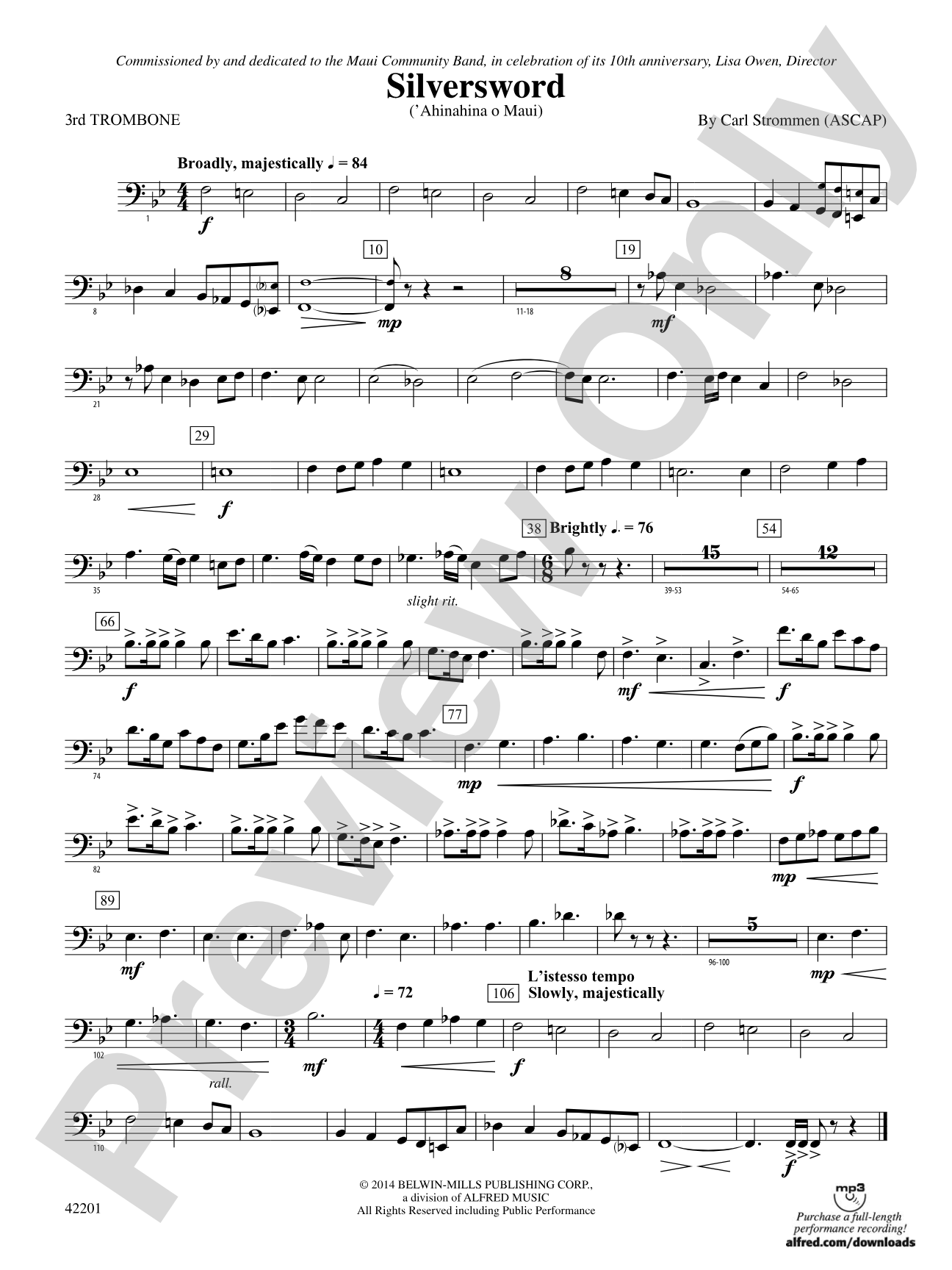 Silversword: 3rd Trombone