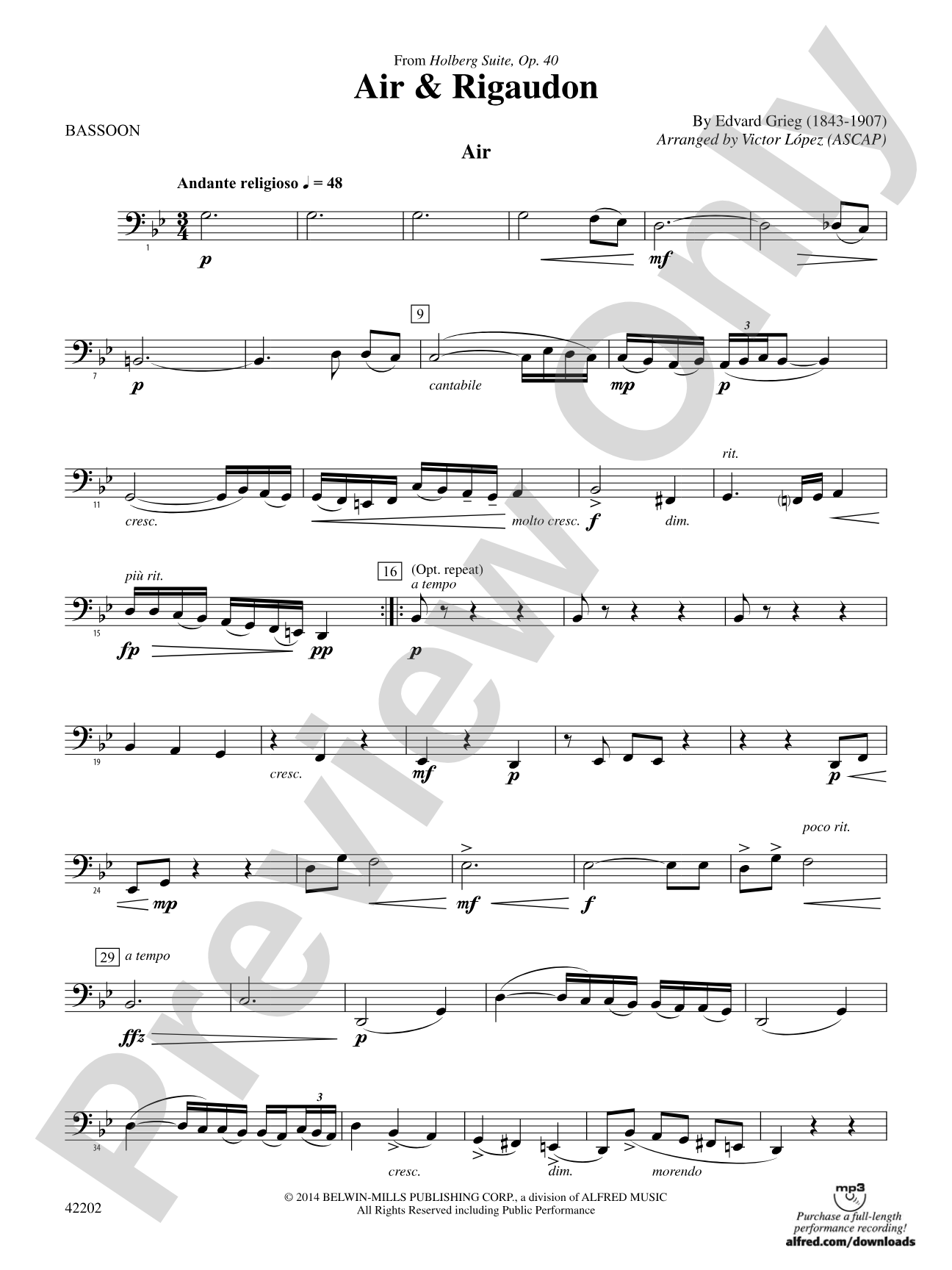 Air & Rigaudon: Bassoon