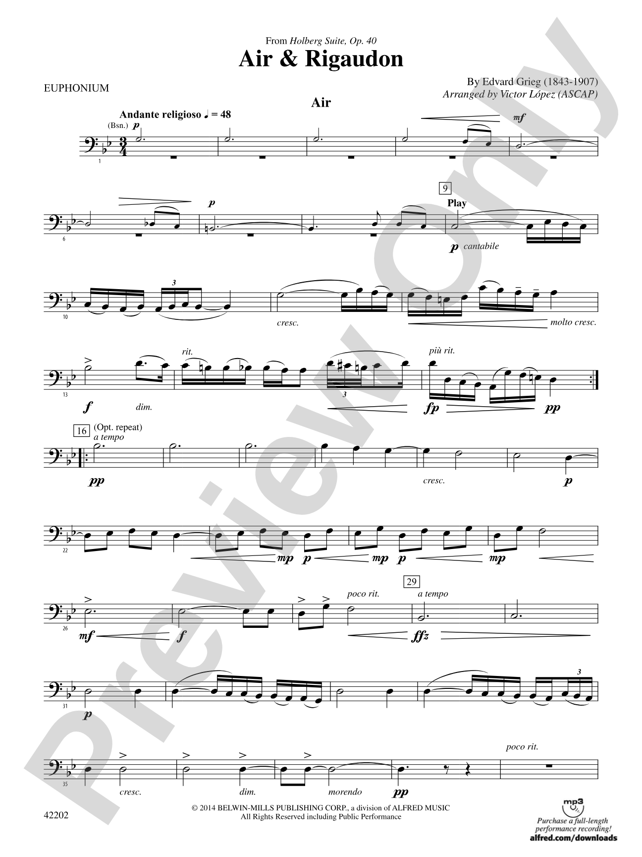 Air & Rigaudon: Baritone B.C.
