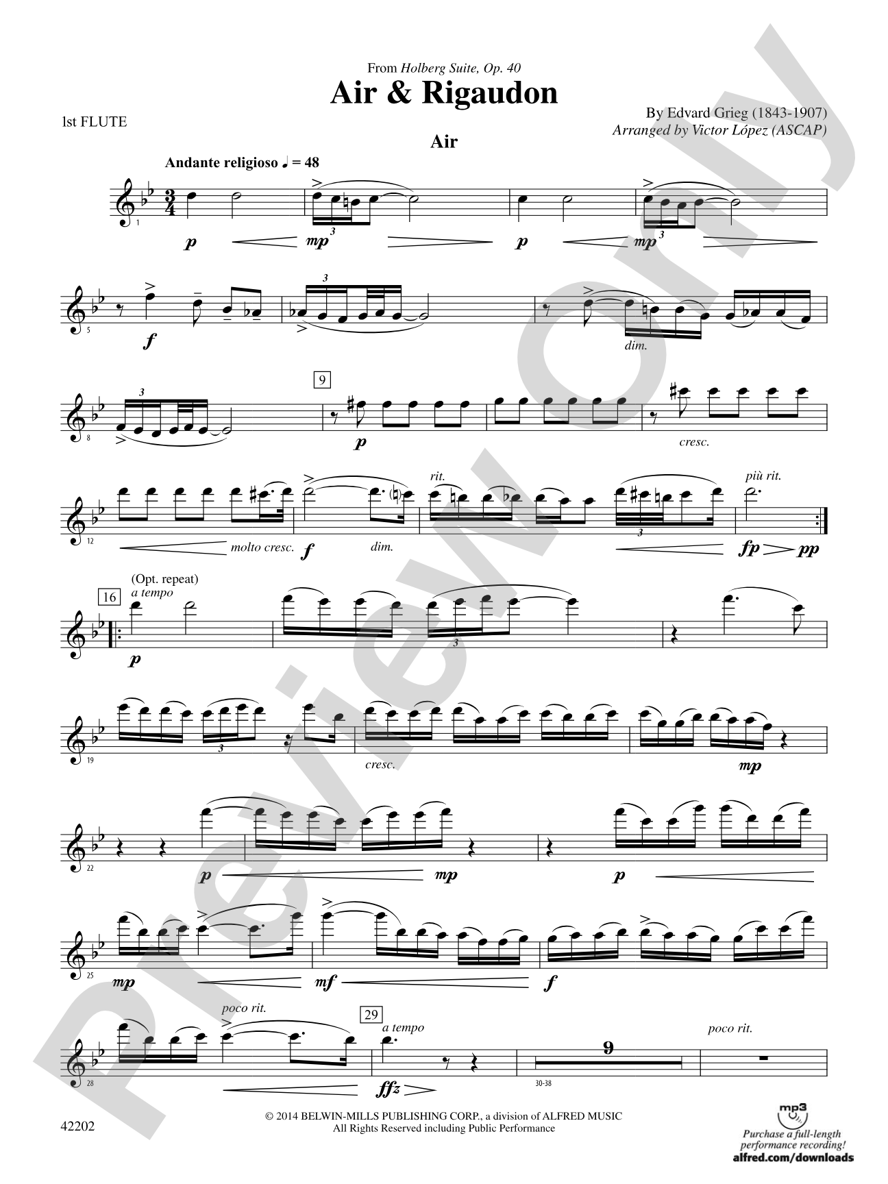 Air & Rigaudon: Flute