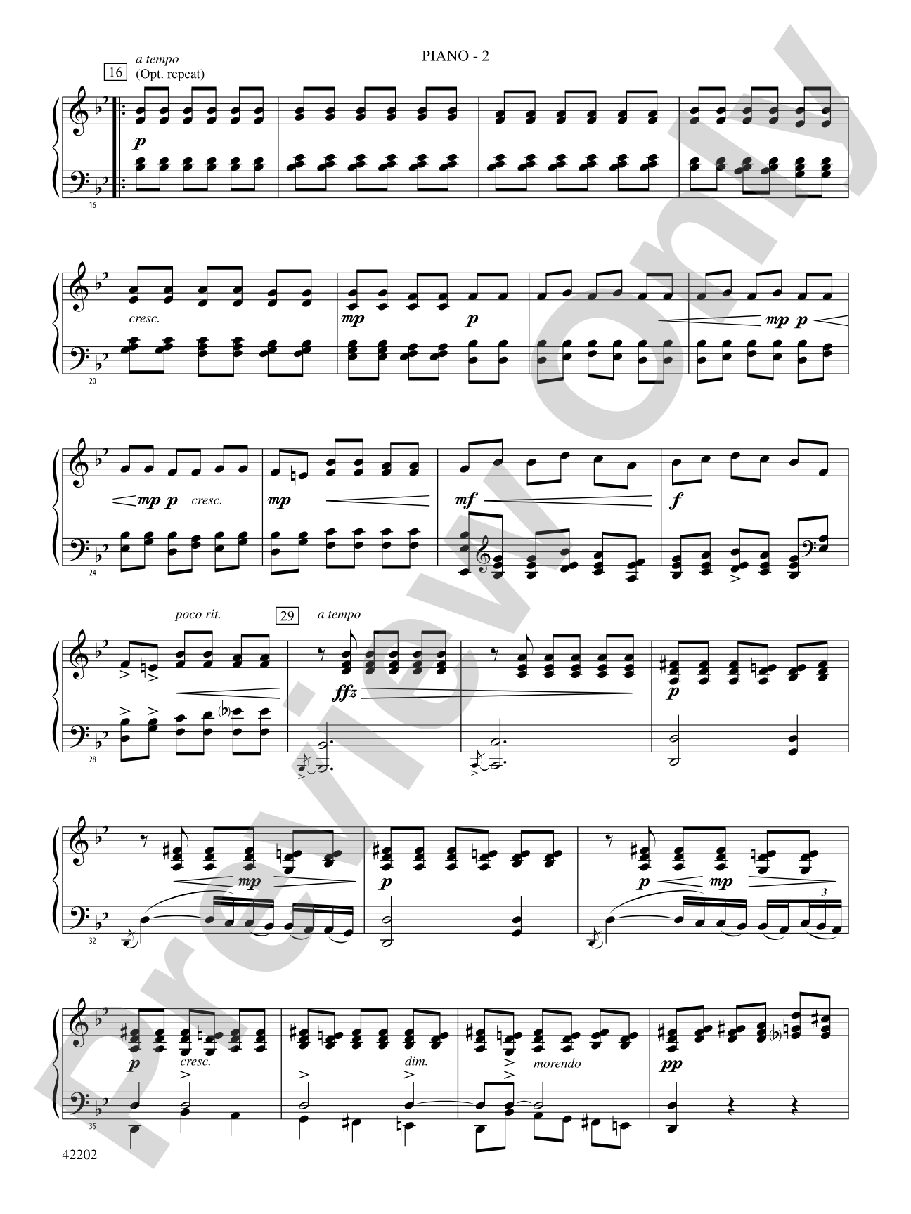 Air & Rigaudon: Piano Accompaniment