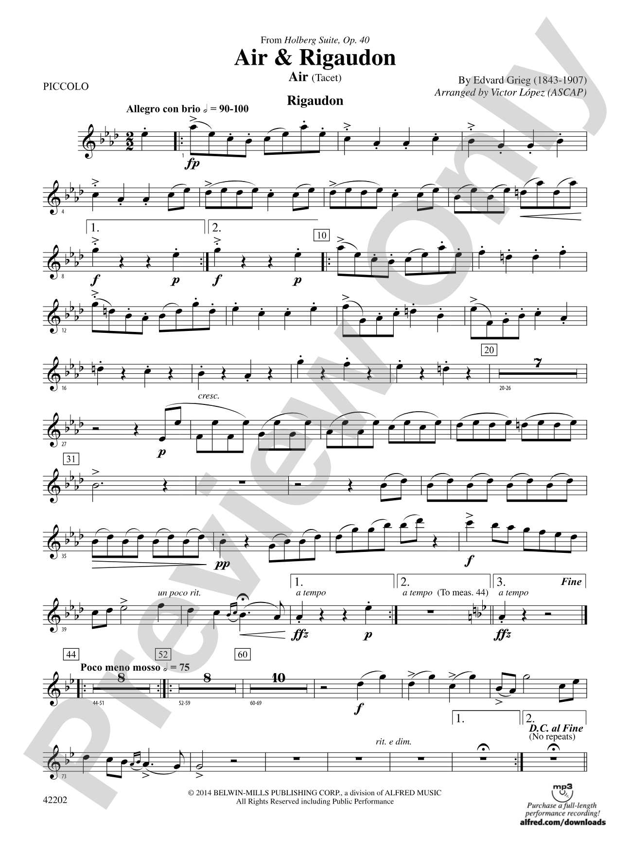 Air & Rigaudon: Piccolo