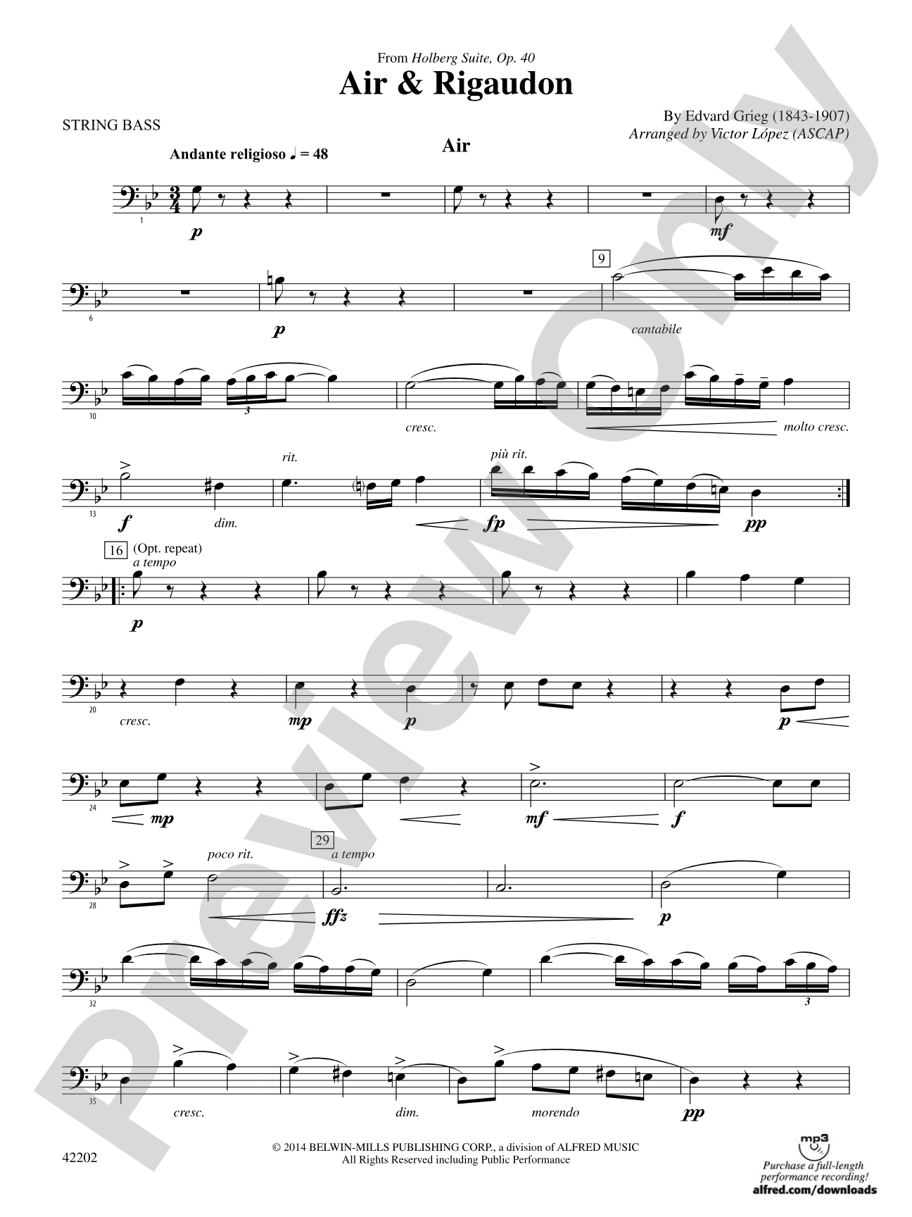 Air & Rigaudon: String Bass