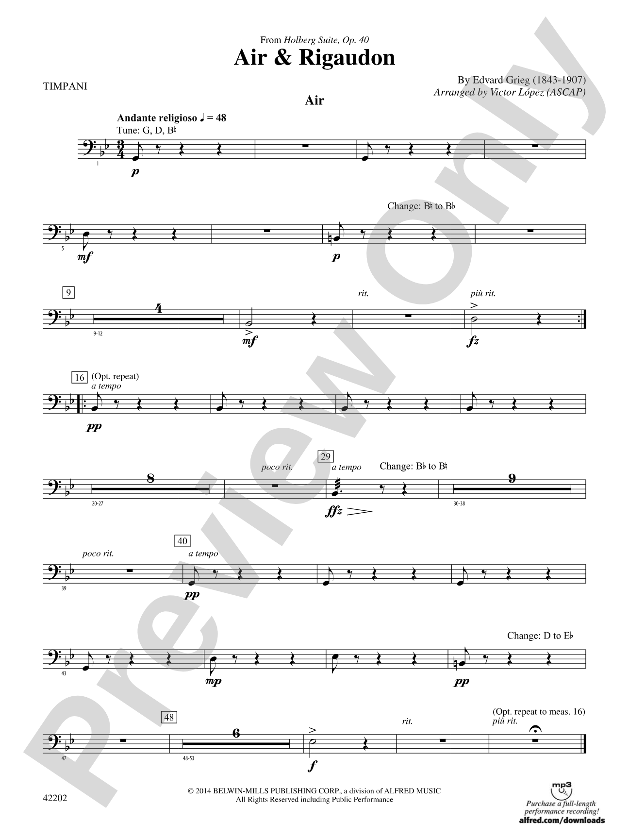 Air & Rigaudon: Timpani