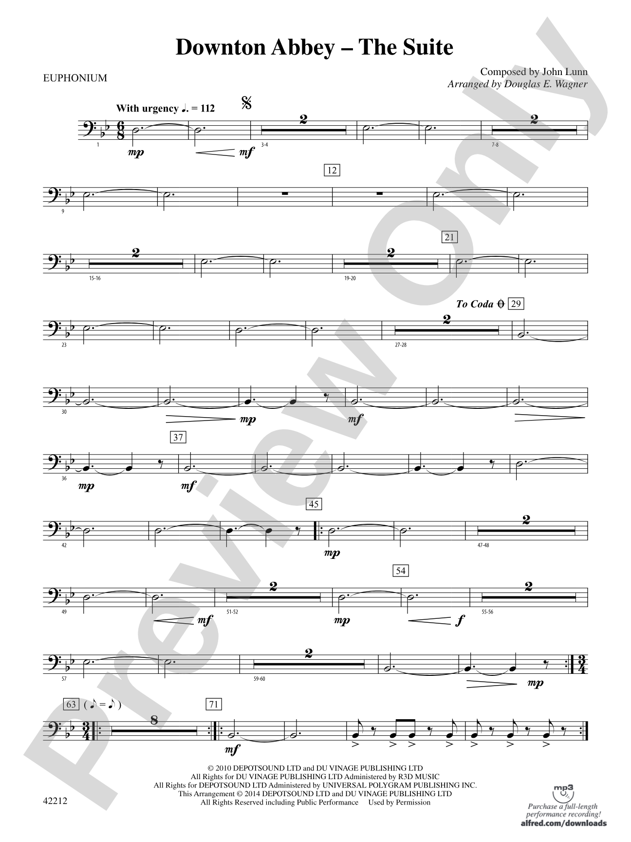 Downton Abbey -- The Suite: Baritone B.C.