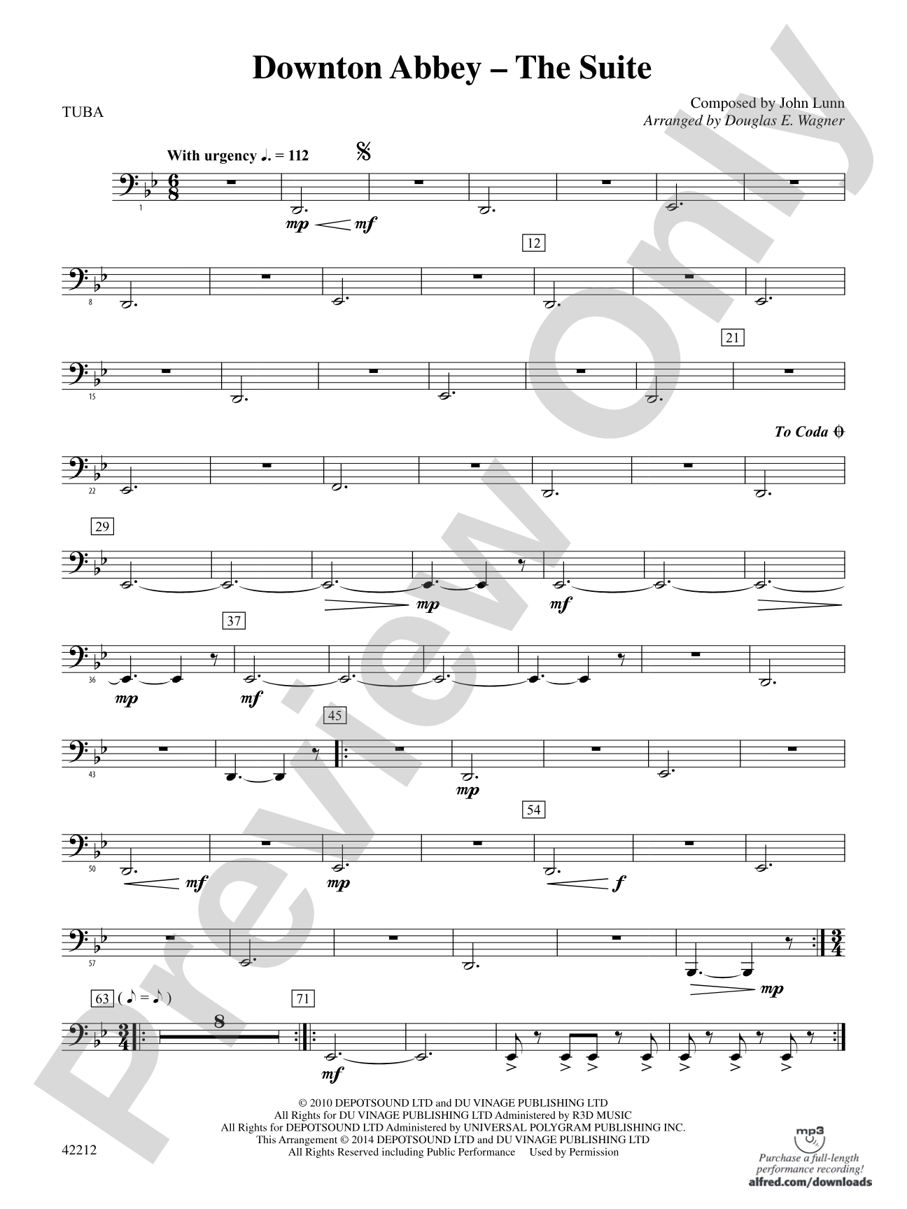 Downton Abbey -- The Suite: Tuba