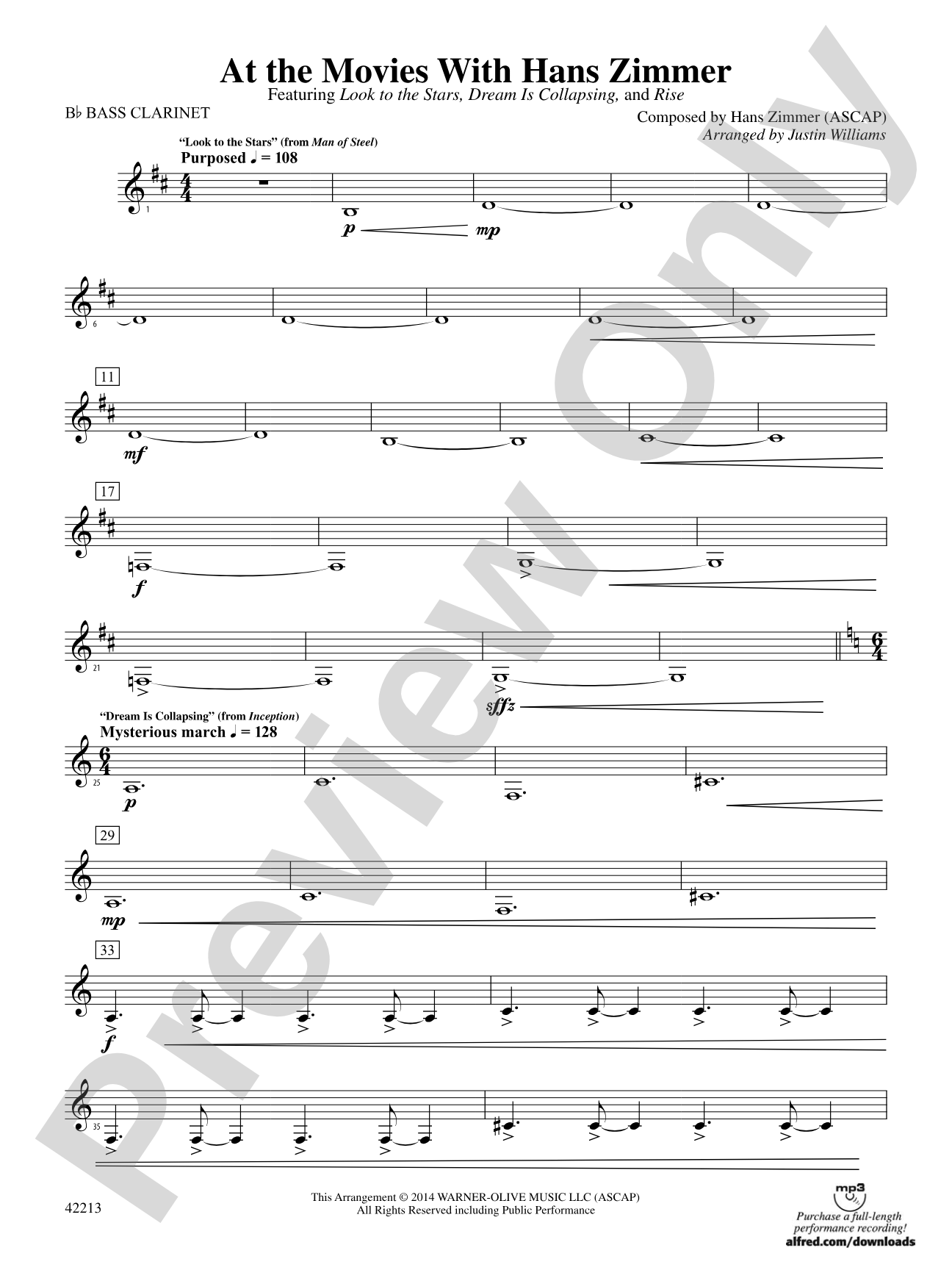 At the Movies with Hans Zimmer: B-flat Bass Clarinet