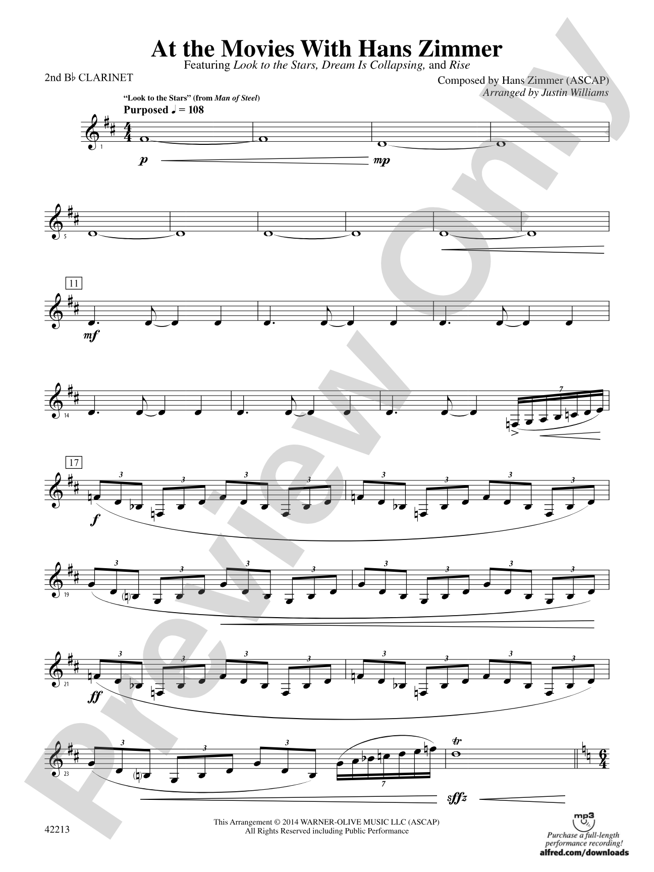 At the Movies with Hans Zimmer: 2nd B-flat Clarinet