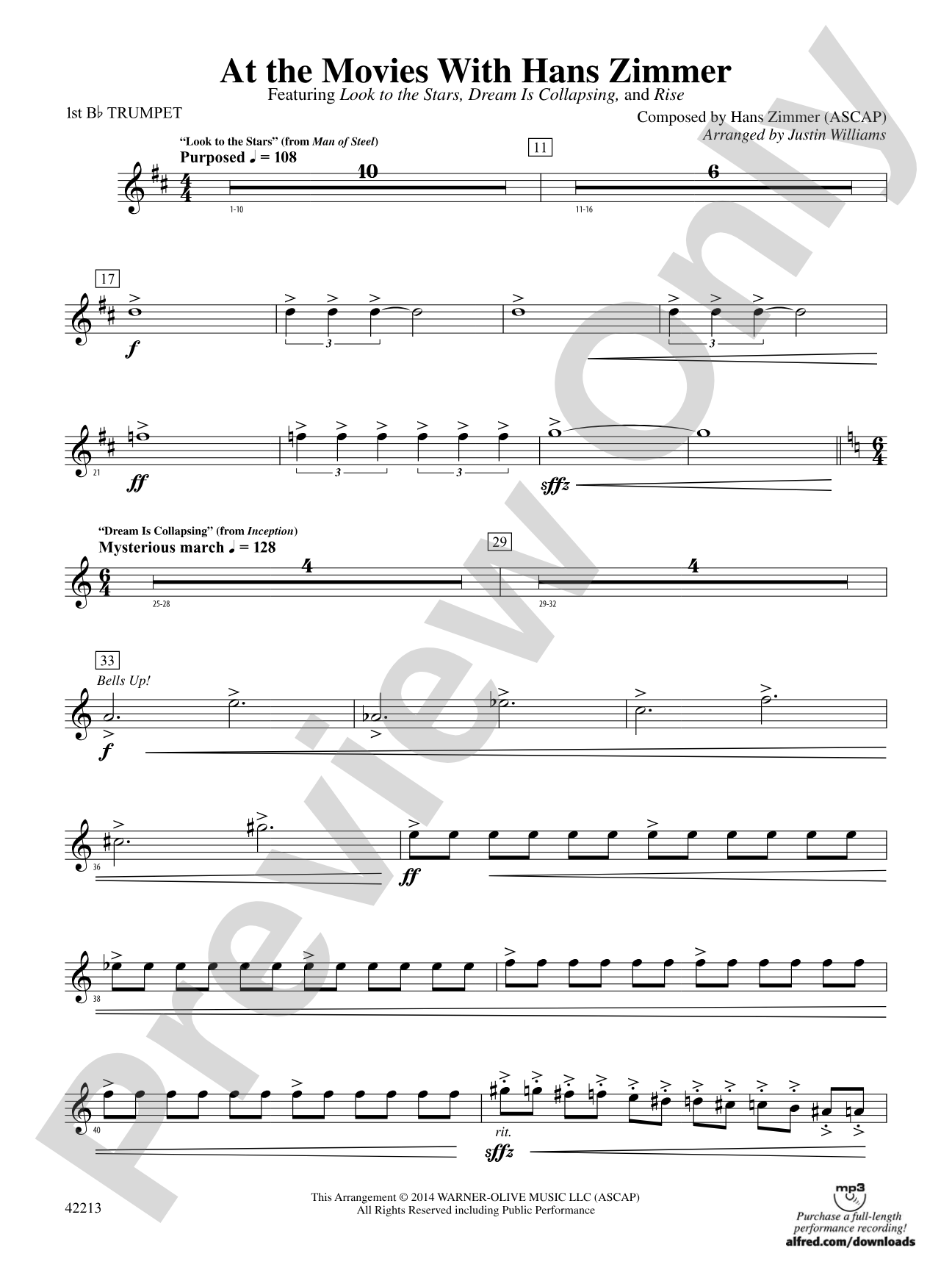 At the Movies with Hans Zimmer: 1st B-flat Trumpet