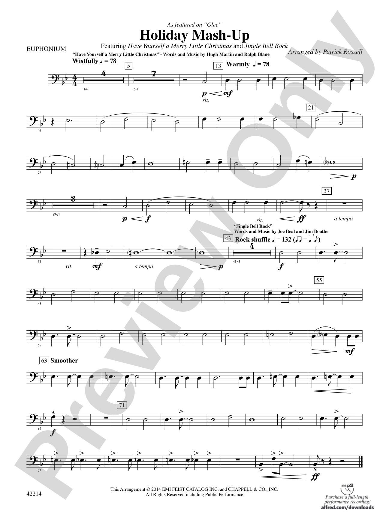 Holiday Mash-Up (as featured on Glee): Baritone B.C.